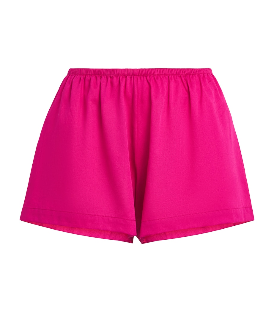 LESET Womens Cotton Yoko Shorts Amaranth Image 1