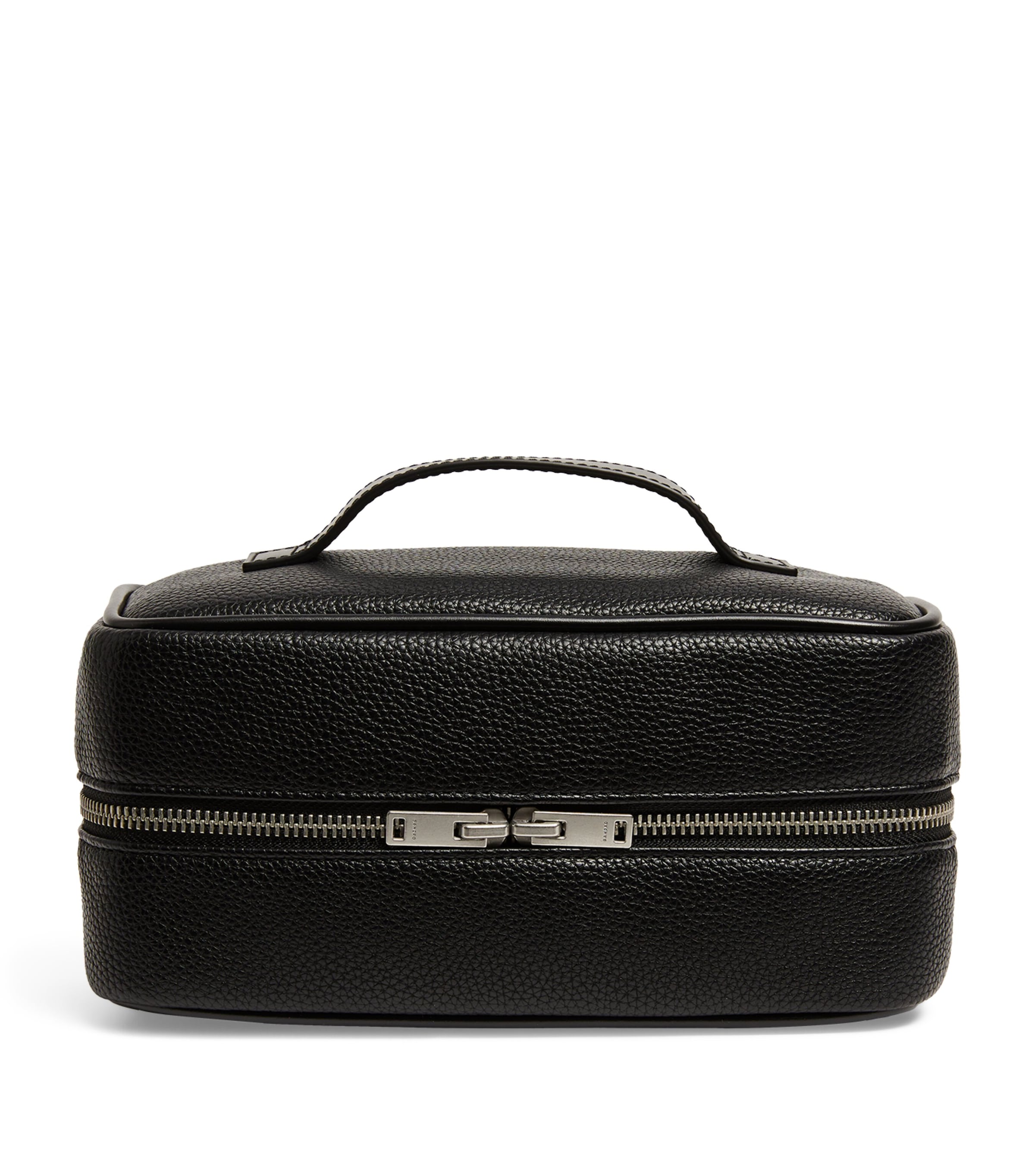 Sandro Paris Grained Wash Bag | Luggage | Wash Bags | Designers | Sandro Paris