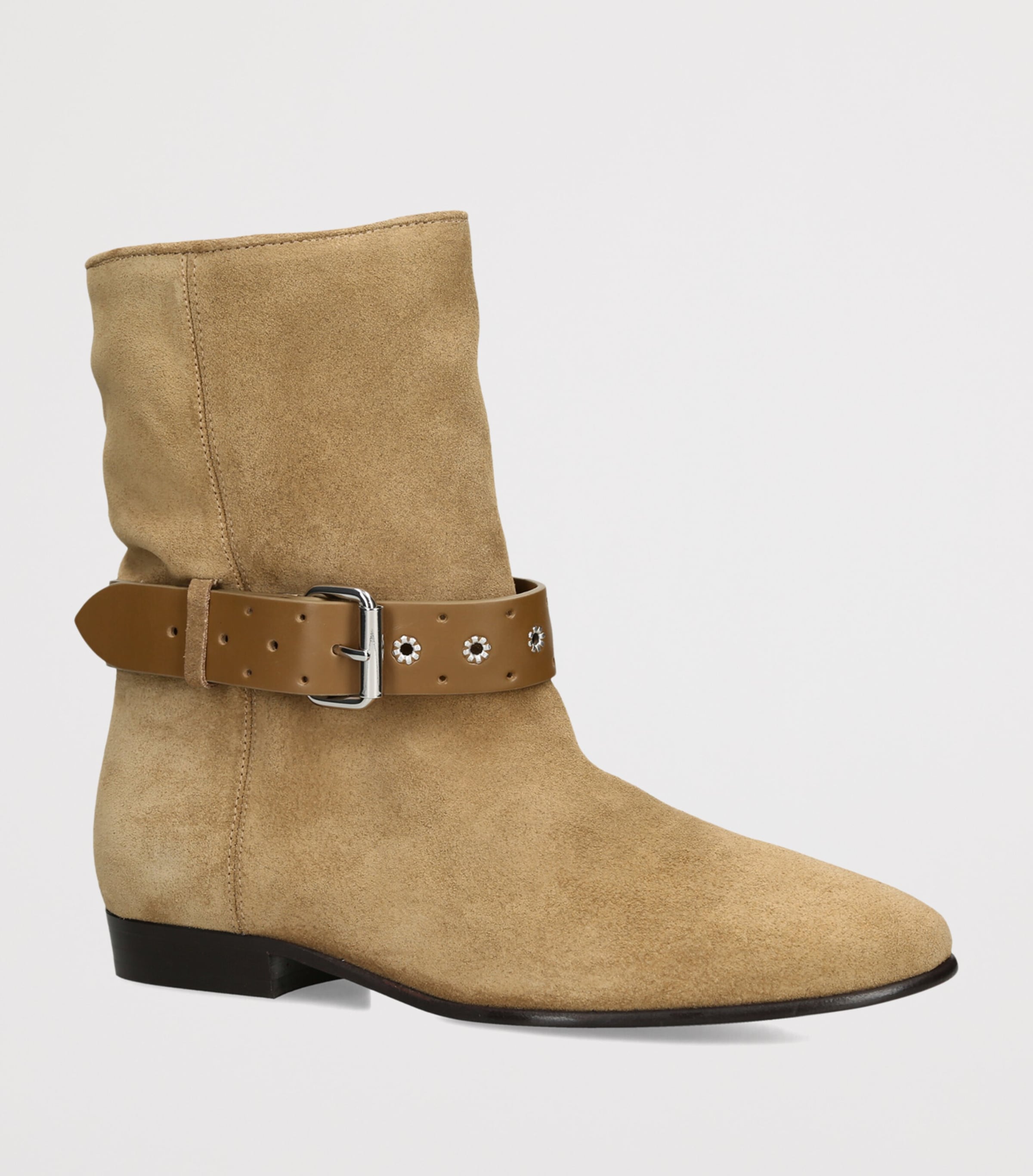 Isabel Marant Suede Reena Ankle Boots Taupe Image 2