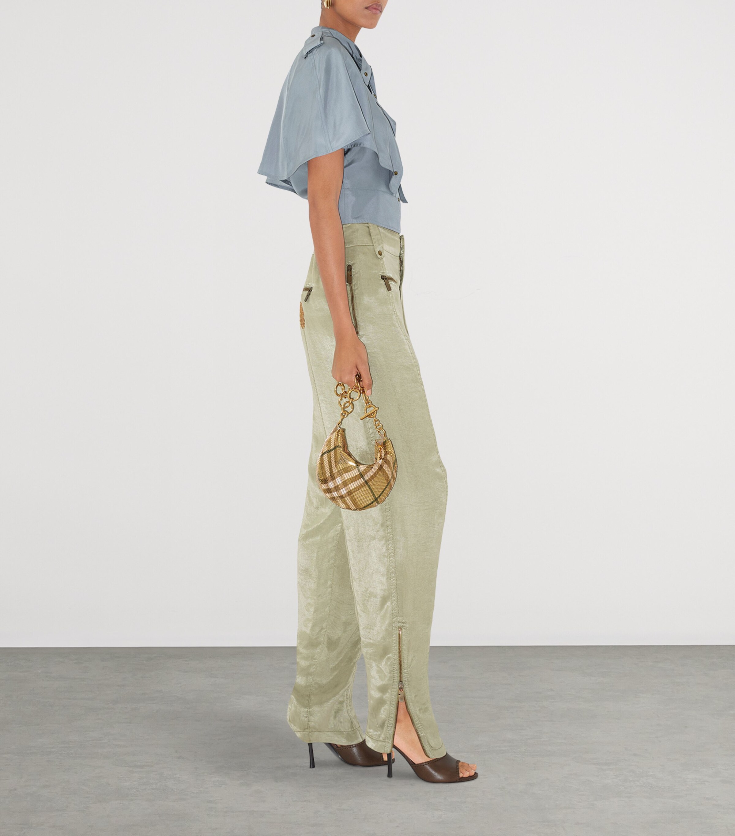 Chainmail Shoulder Bag SKYLARK CHECK Image 3