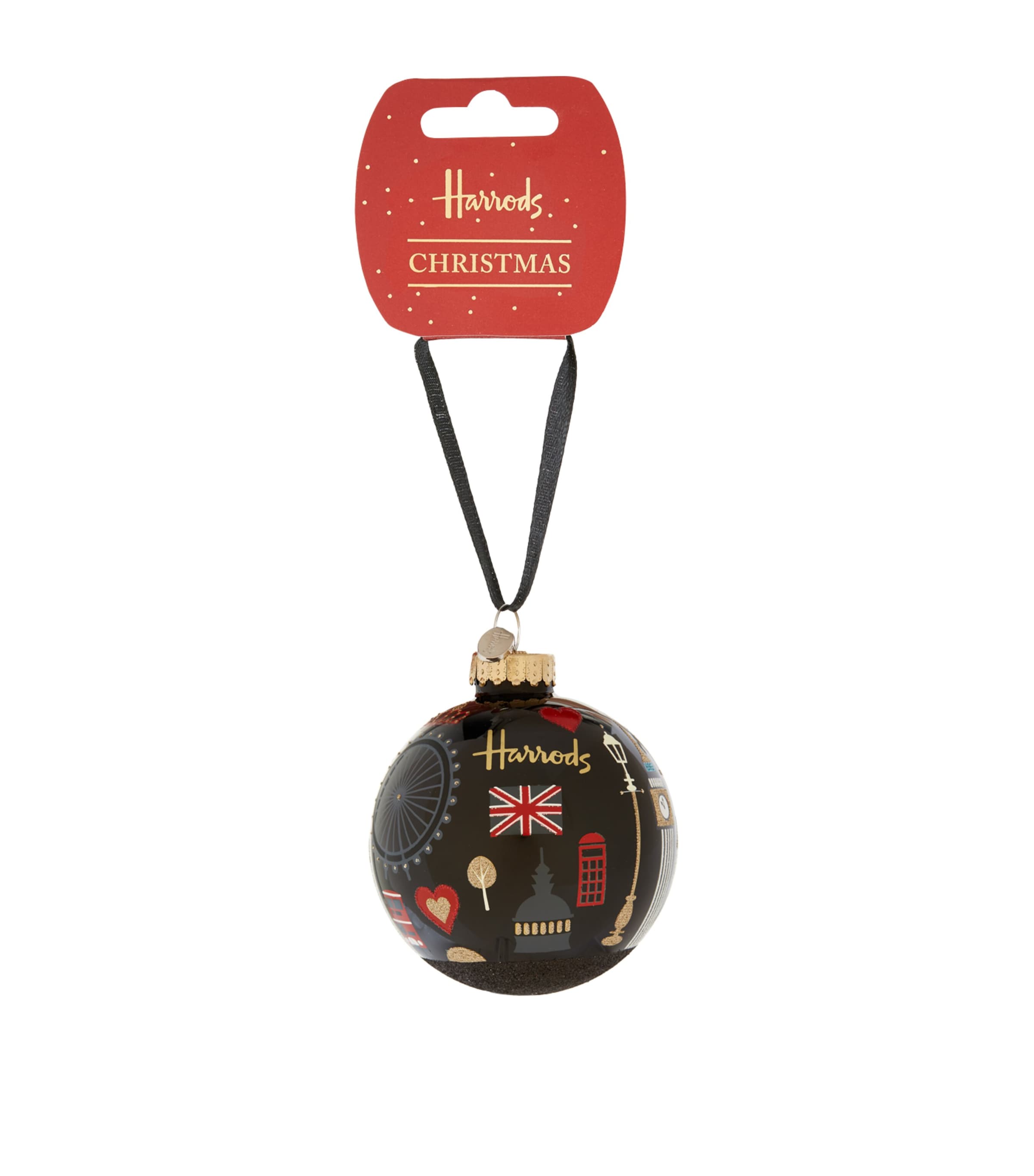 Harrods Glitter London Bauble In Multi