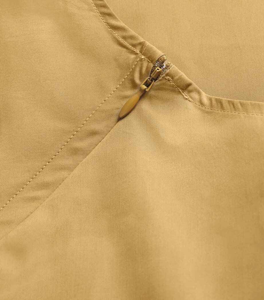 BITE Studios Womens Organic Cotton Shield Maxi Dress Khaki Image 5