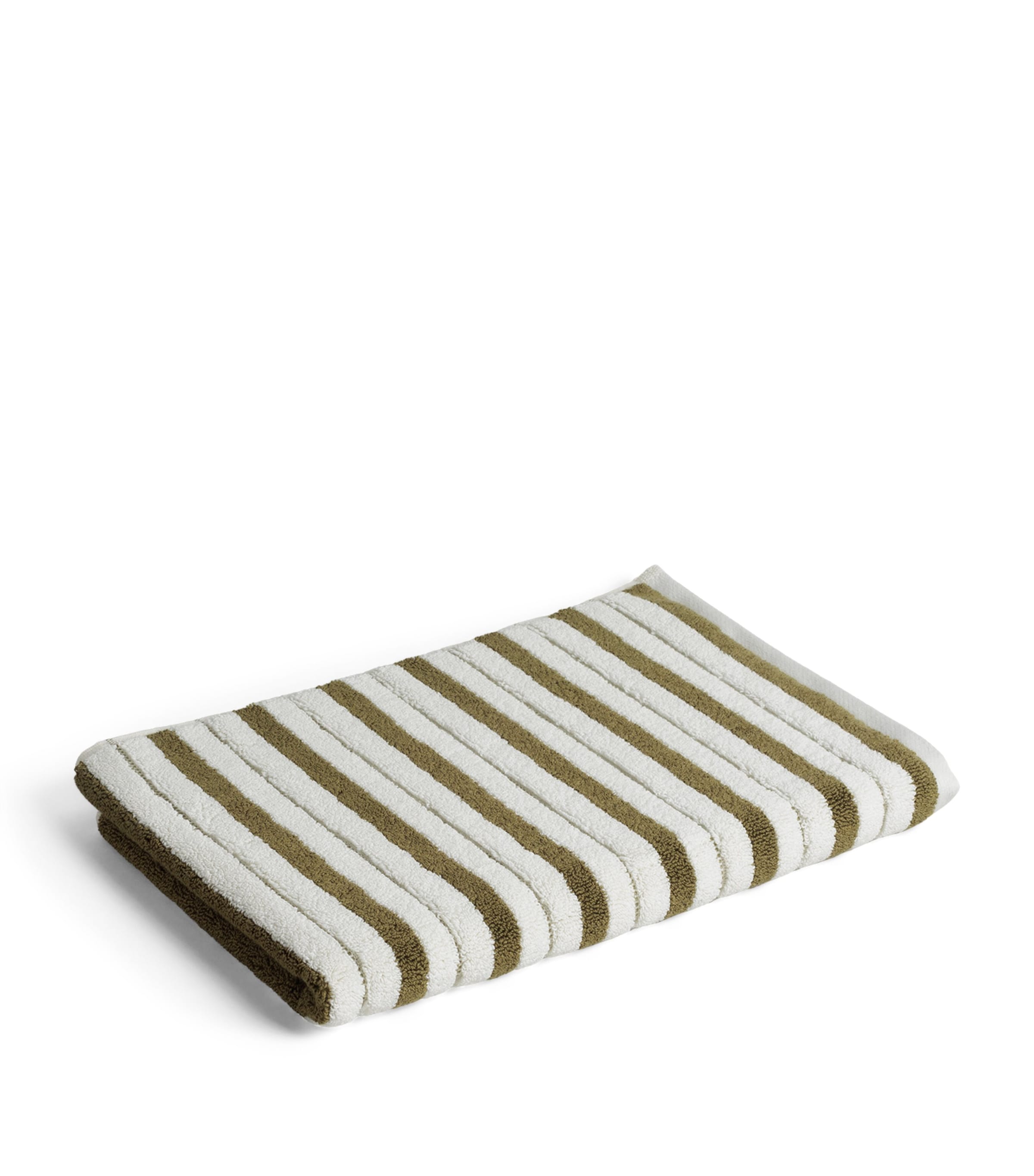 BAINA Organic Cotton Echo Bath Mat (50cm x 80cm) Caper / Chalk Image 1