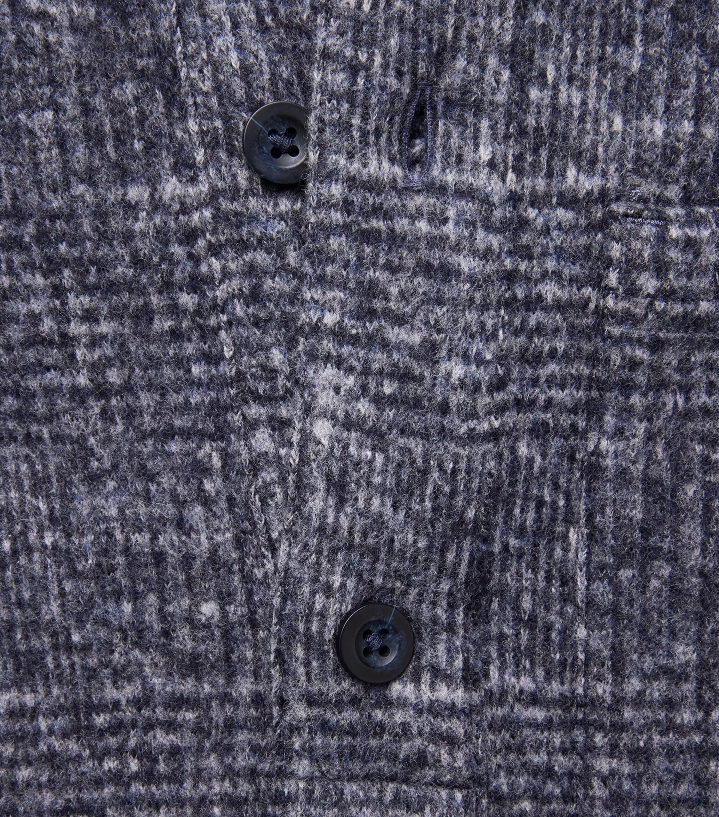Vince Mens Donegal Check Polo Sweater Coastal Combo Image 6