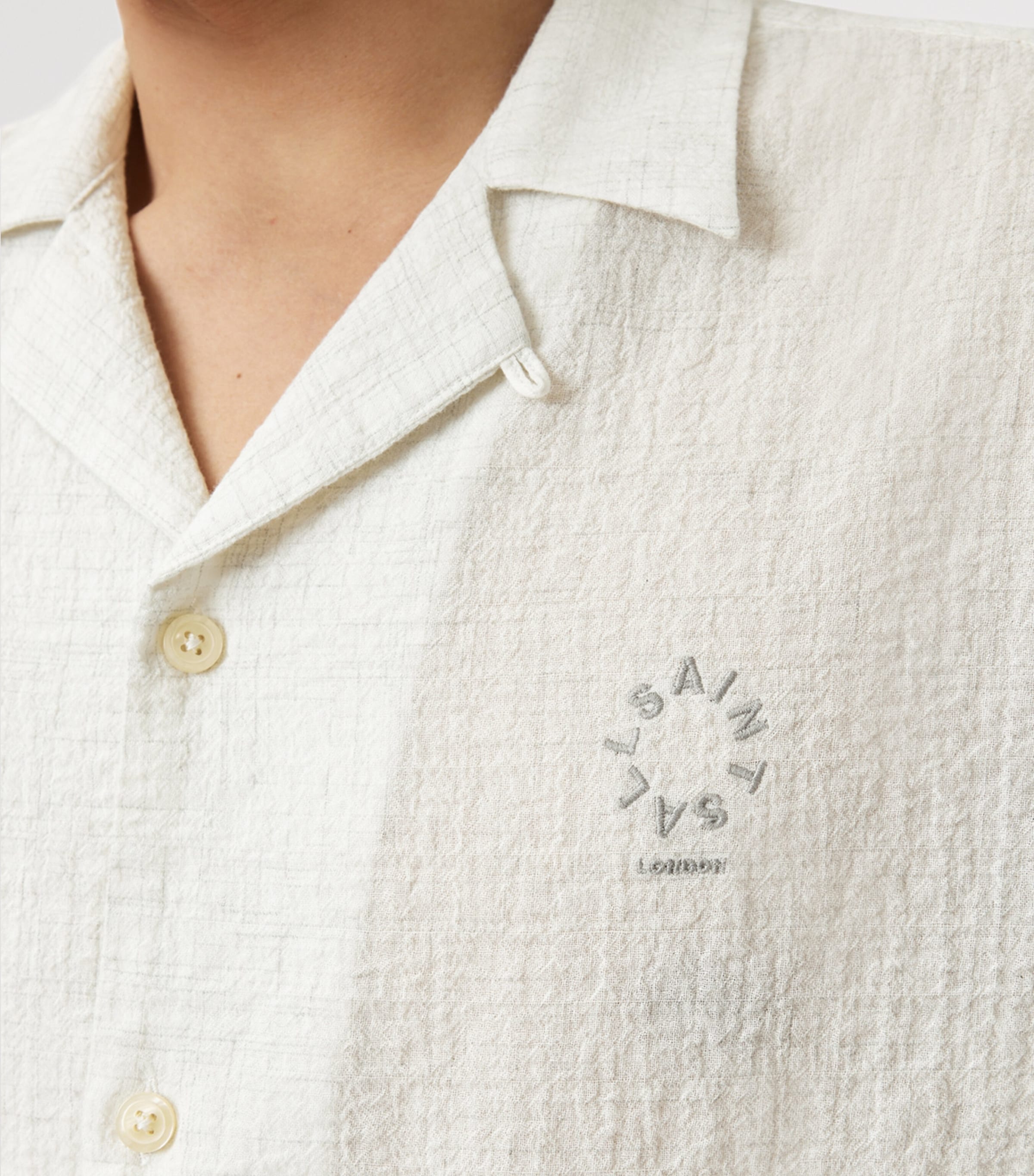 Organic Cotton Admon Shirt JETSTREAM WHITE Image 6