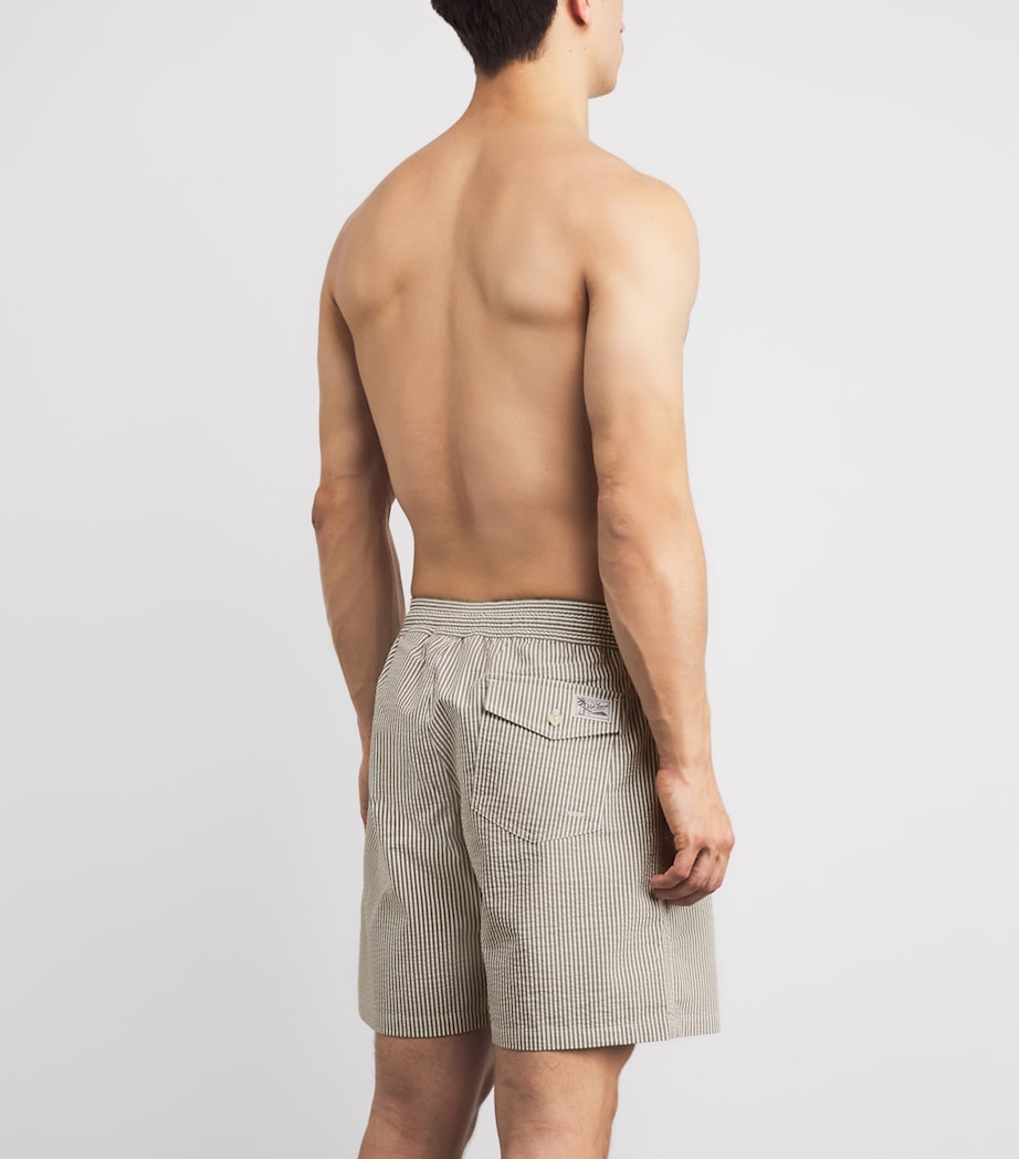 Seersucker Traveller Swim Shorts GREEN SEERSUCKER Image 4