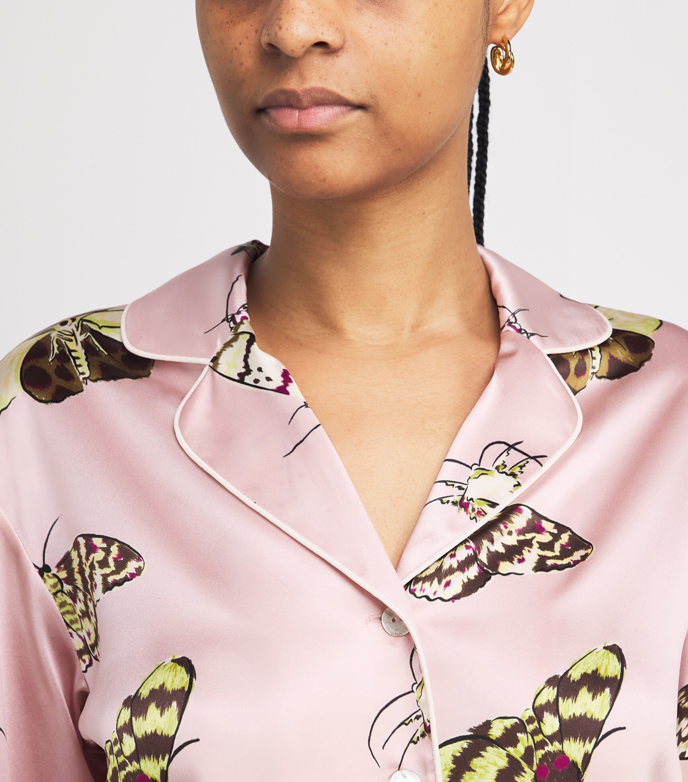 Olivia von Halle Womens Silk Moth Alba Elda Pyjama Set Elda Image 5