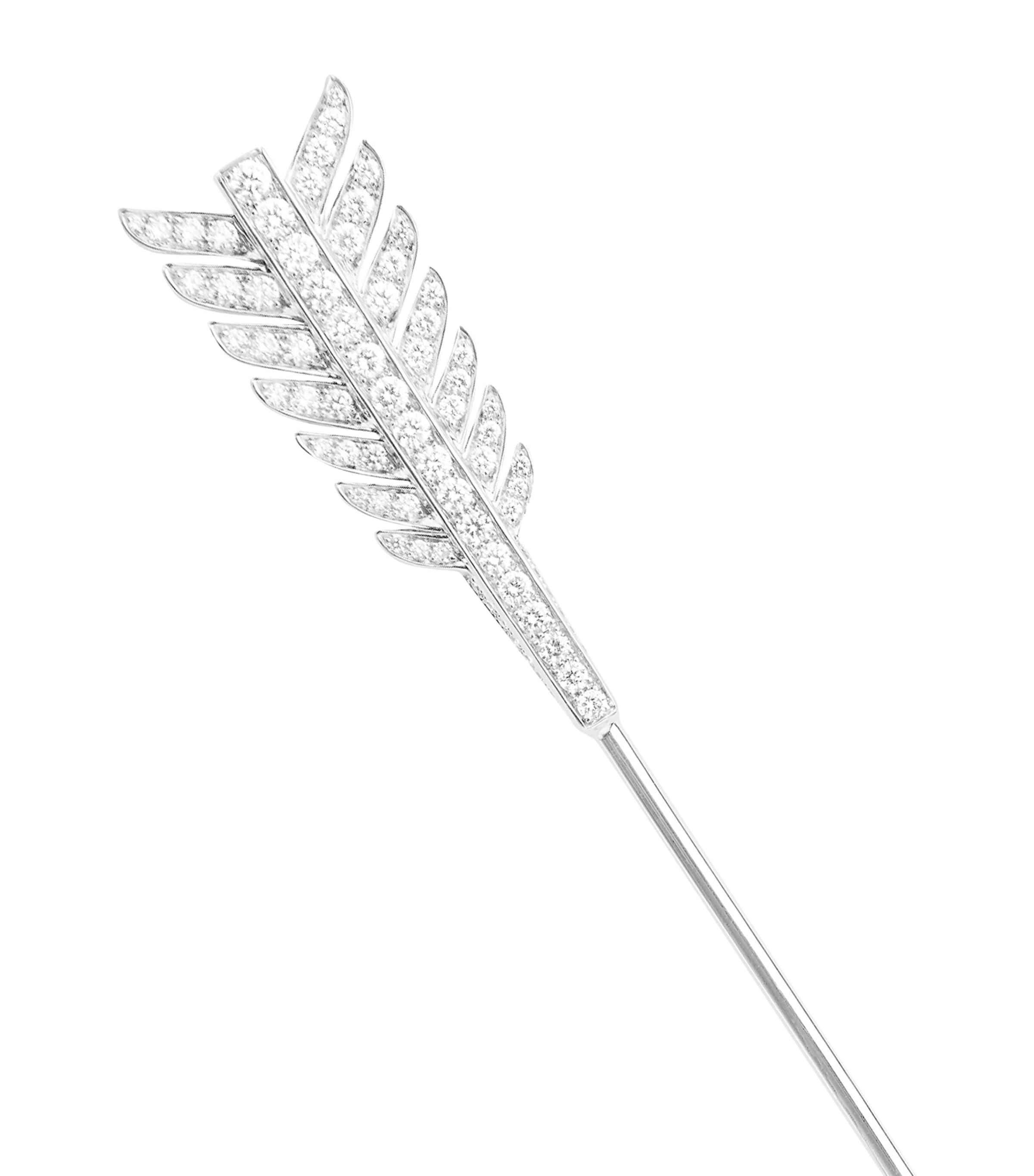 Boucheron White Gold and Diamond Nature Triompahnte Flèche Single Earring White Gold Image 3