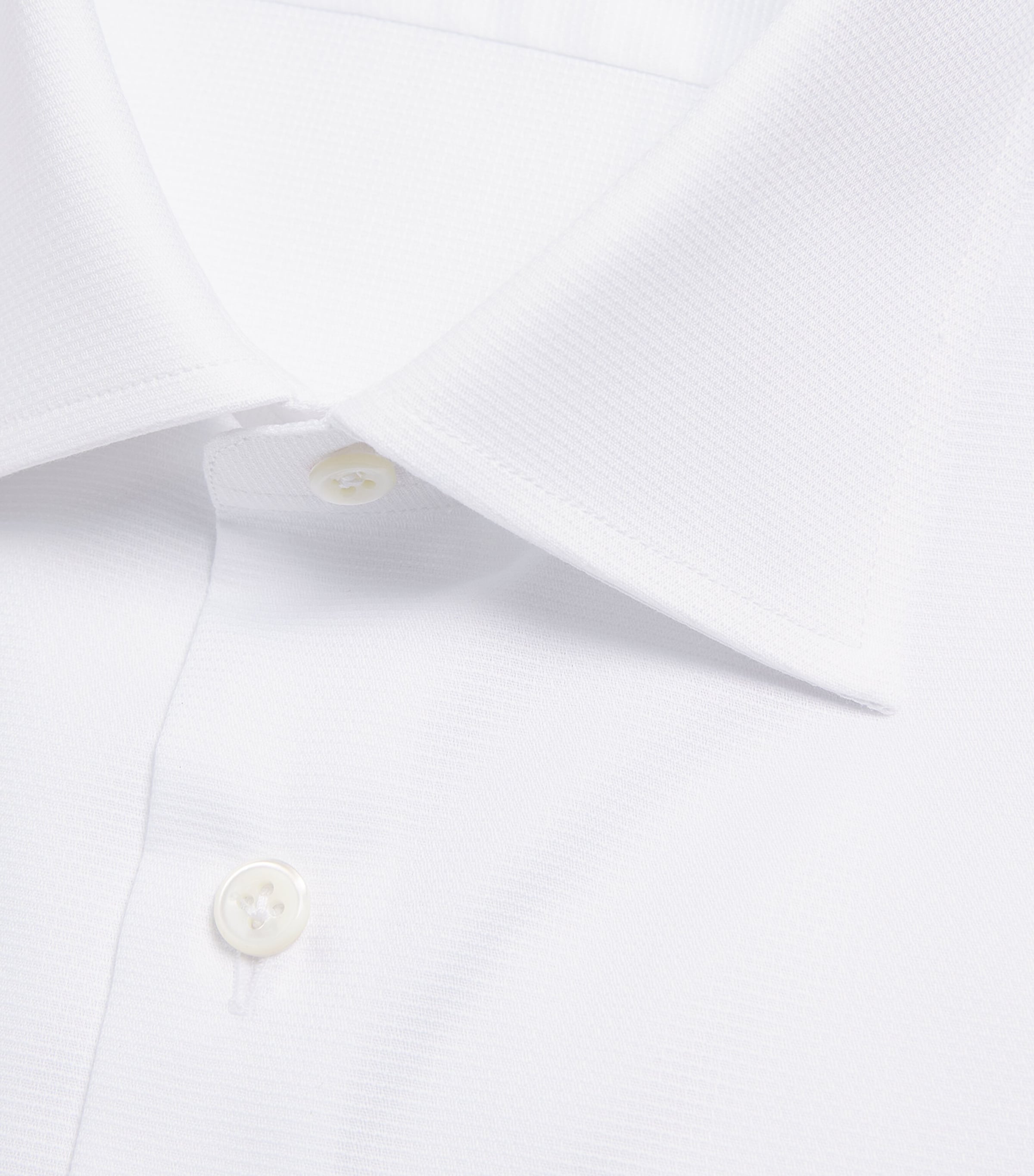 Pal Zileri Mens Cotton Milano Collar Shirt White Image 6
