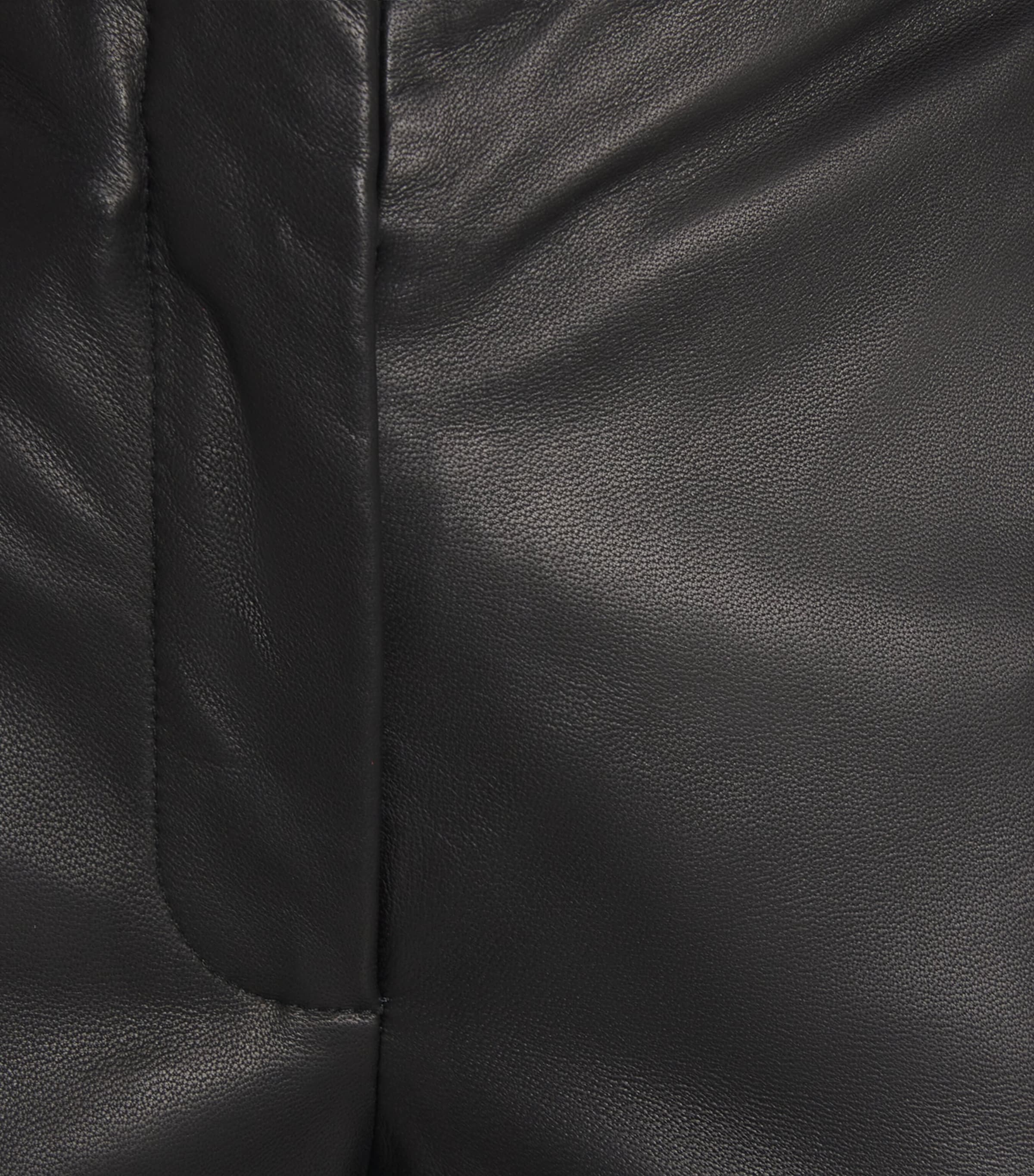 Toteme Womens Leather Easy Trousers Black Image 6