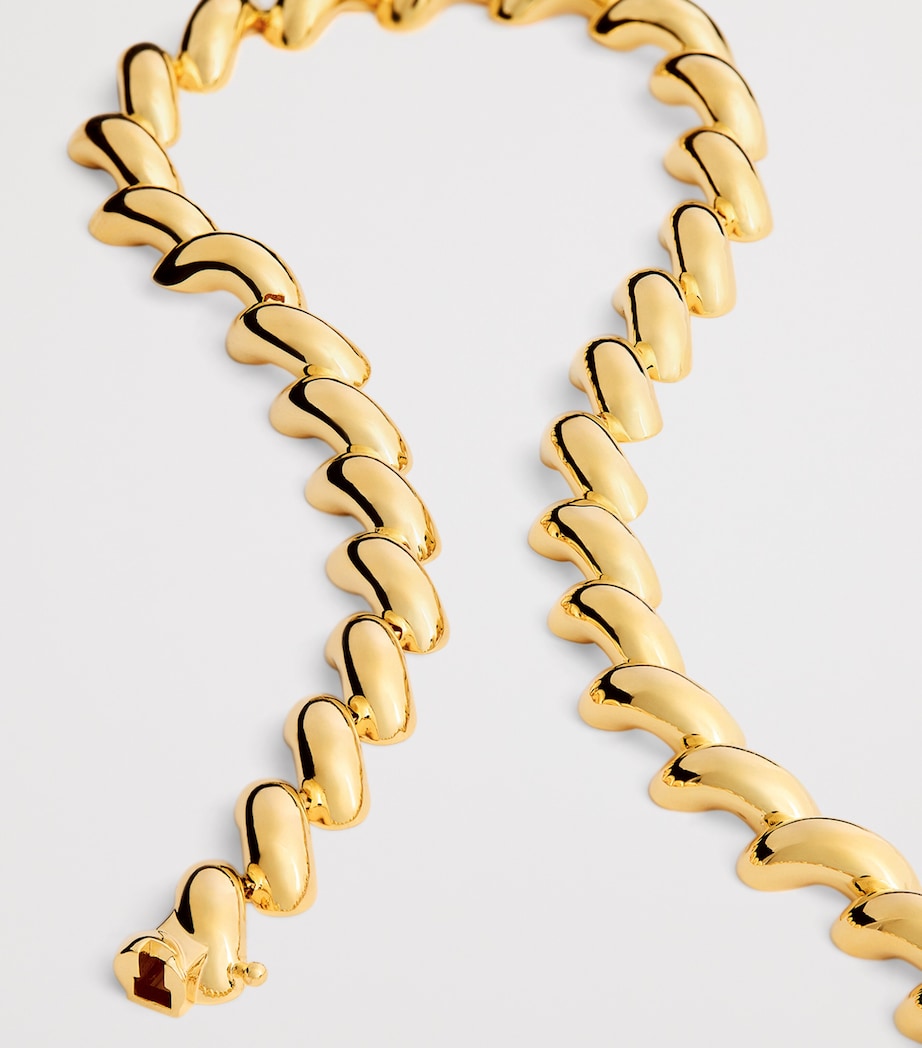 LIÉ STUDIO Gold-Plated The Edith Chain Necklace Gold Image 3