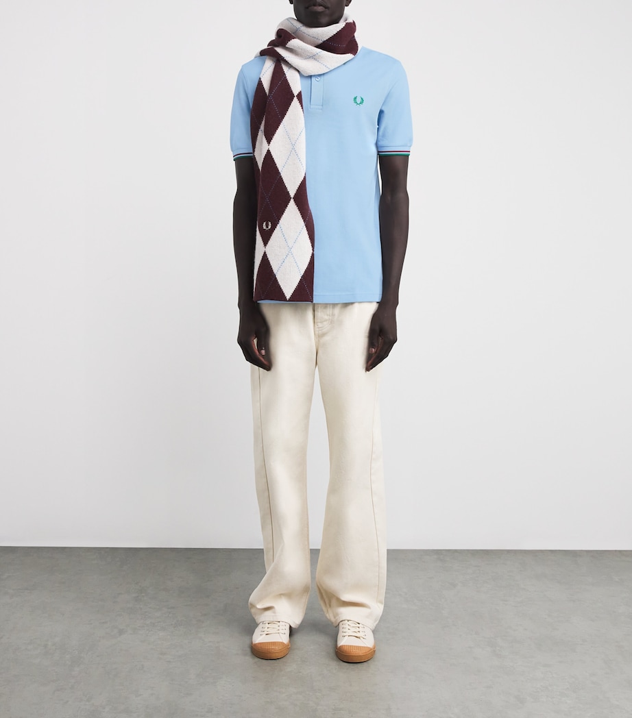 Twin Tipped Polo Shirt Z55-TRCKBL/BRNRE/SPG Image 2