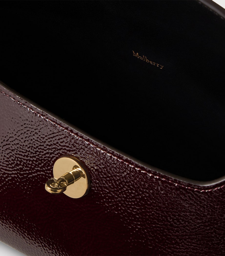 Patent Leather Darley Cosmetic Pouch DEEP AUBERGINE Image 4