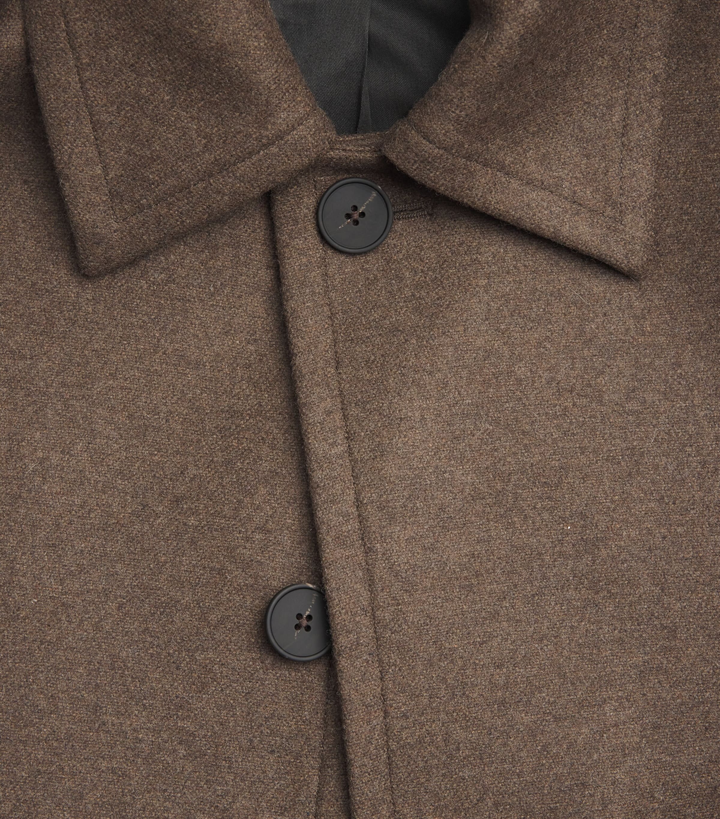 Studio Nicholson Mens Wool-Blend Ady Overcoat Loden Image 6