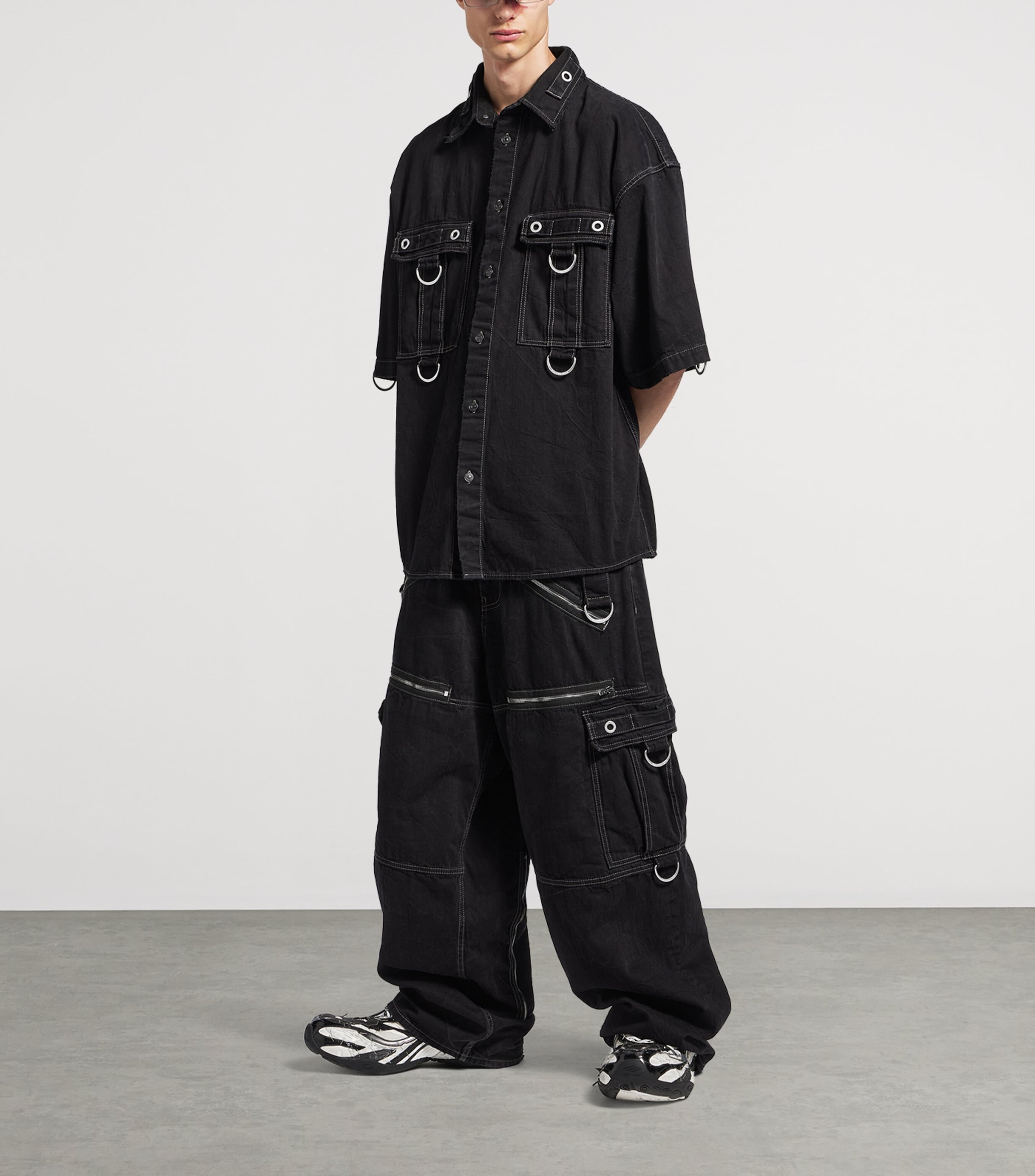 Distressed D-Ring Shirt 1071 Image 2