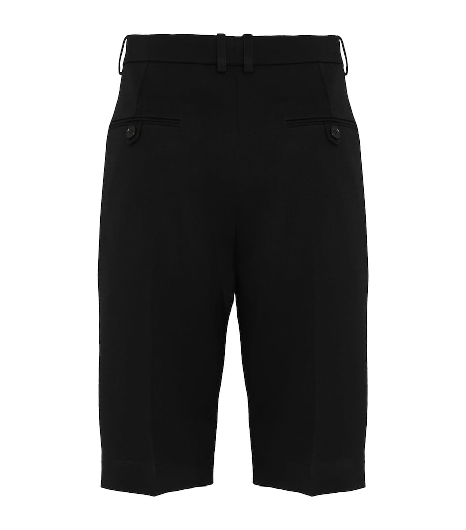 Saint Laurent Womens Wool Tailored Shorts Image 2