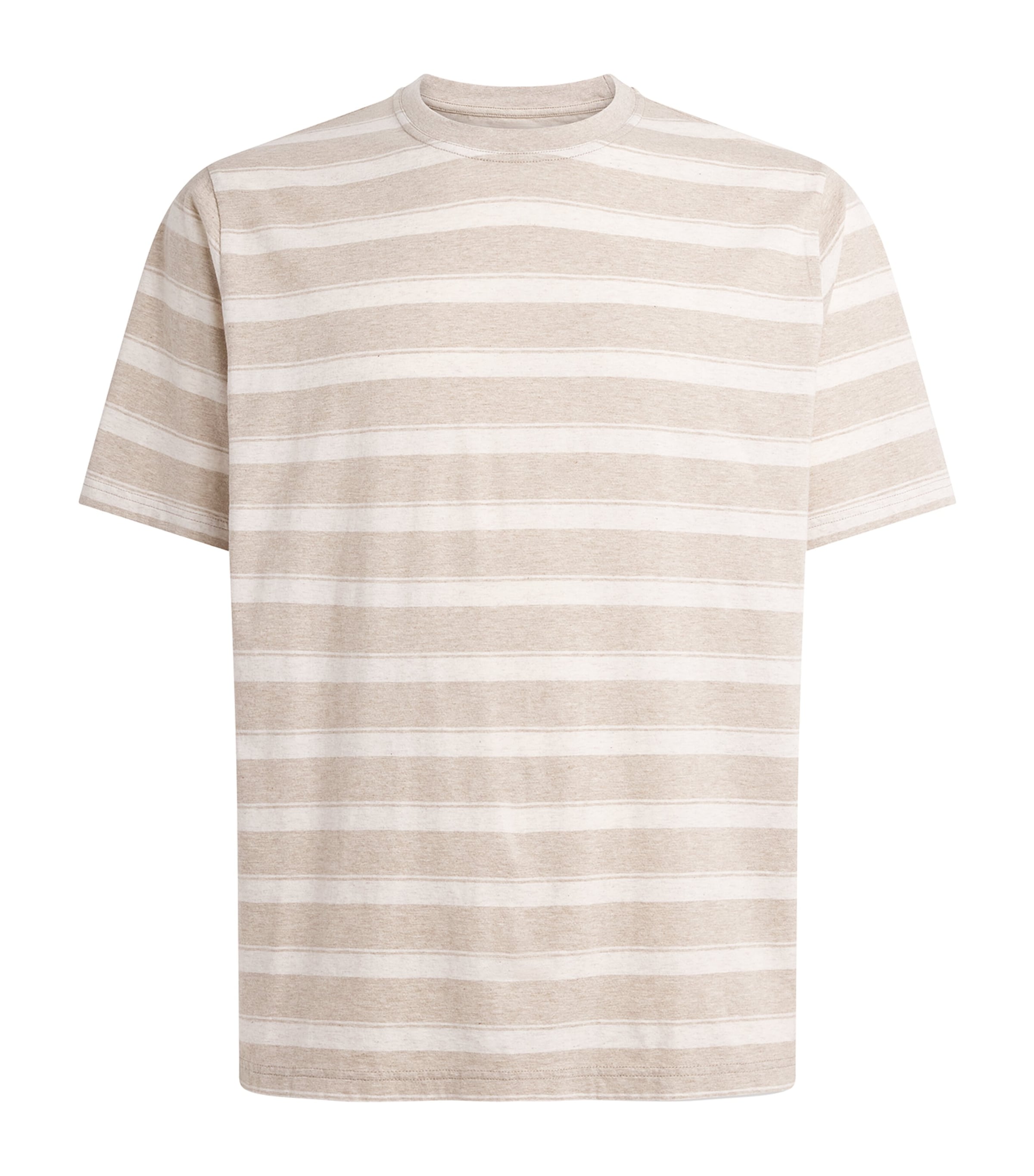 Oliver Spencer Mens Cotton Box T-Shirt Sand Image 1
