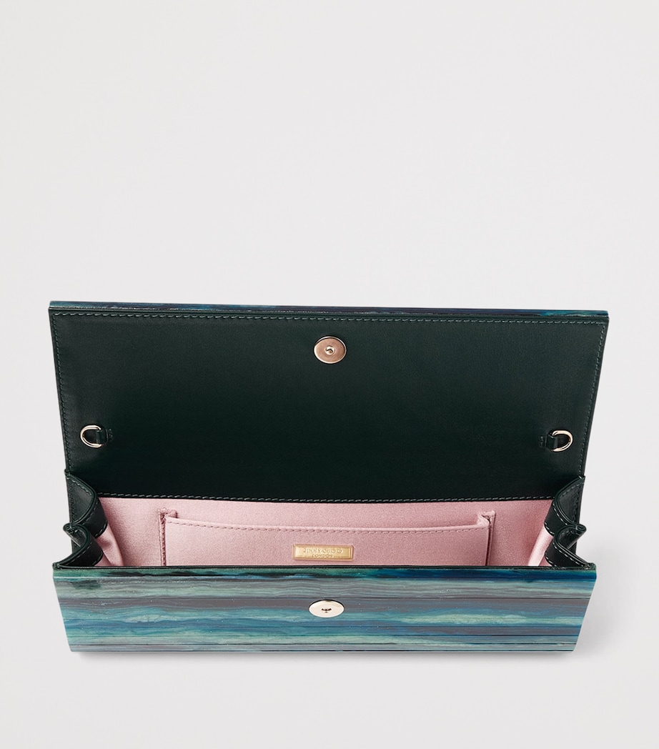 Marble-Effect Sweetie Clutch Bag EMERALD Image 4