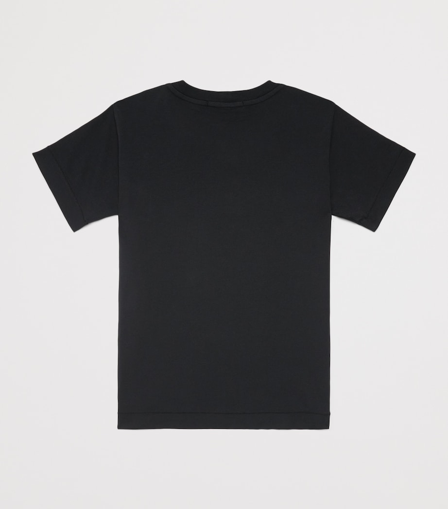 Stone Island Junior Cotton Logo T-Shirt (2-14 Years) Black Image 2