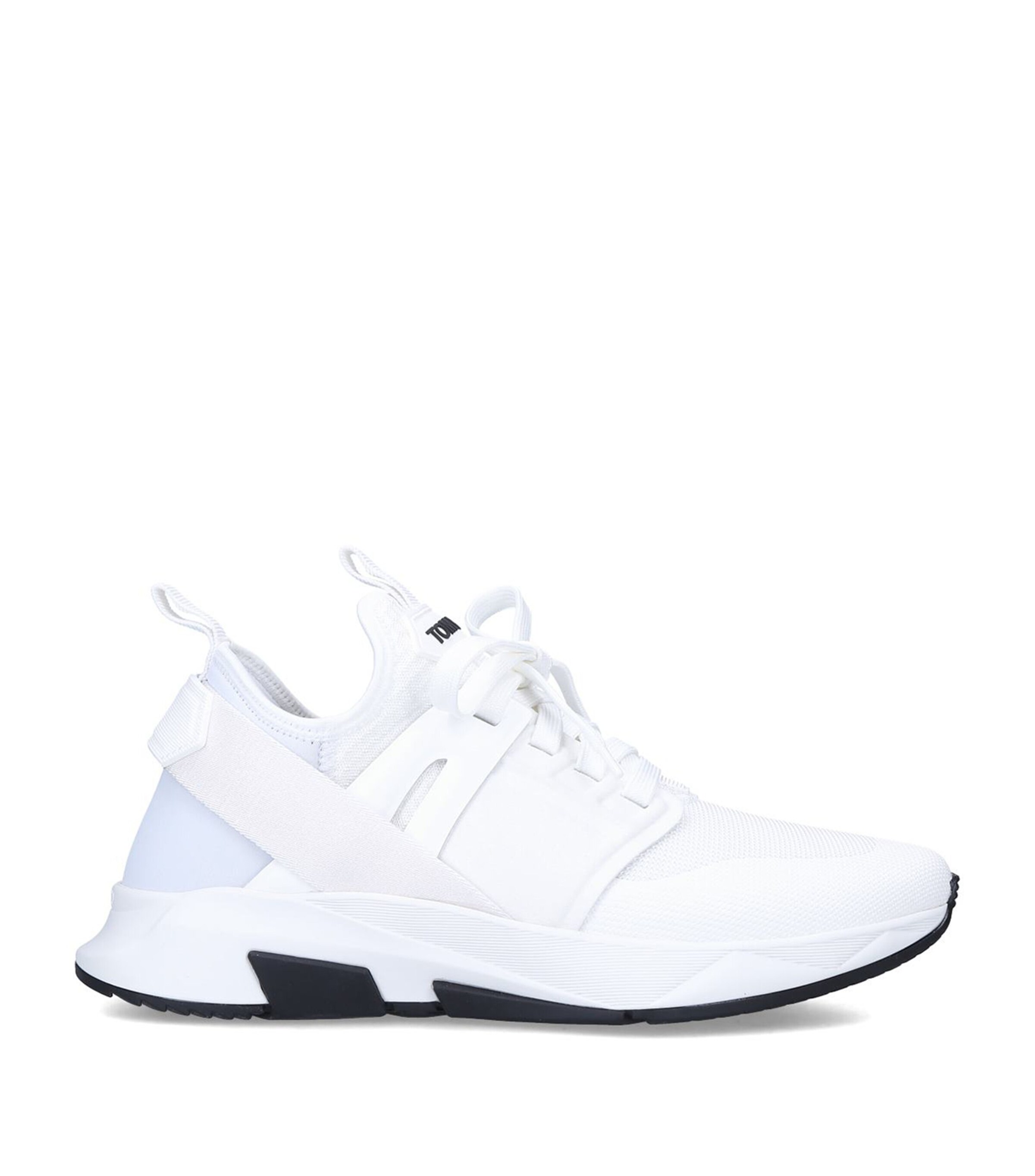 TOM FORD Leather Jago Sneakers White Image 3