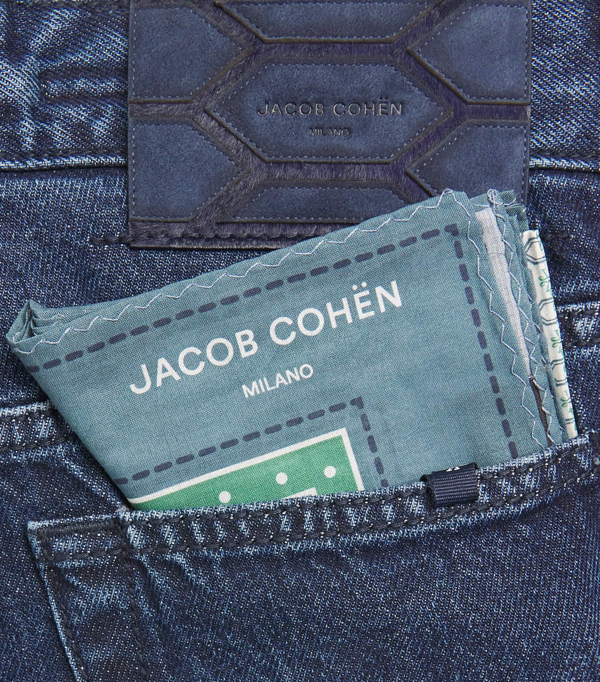 Jacob Cohën Mens Bard Slim Jeans Dark Blue Image 6
