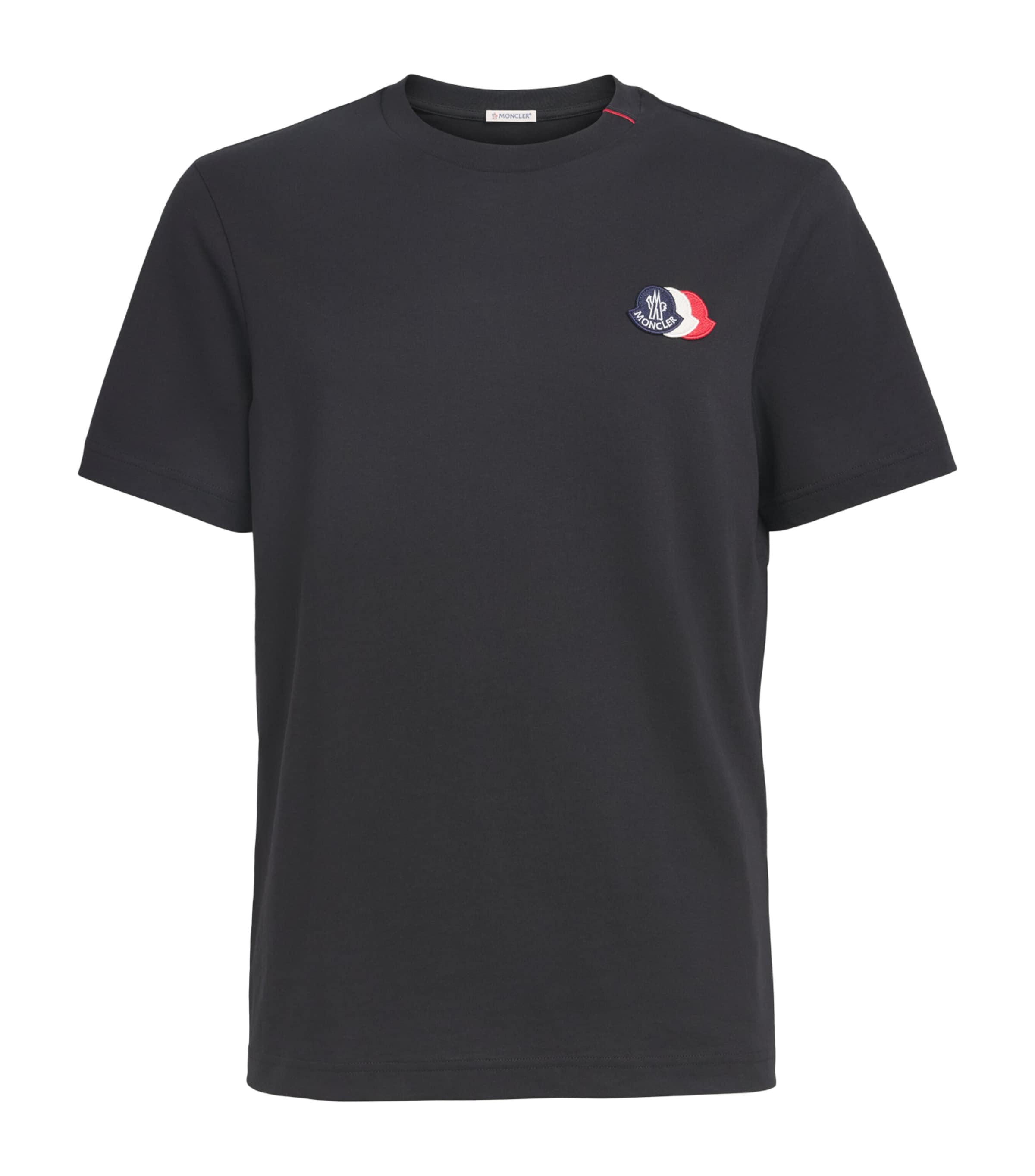Moncler Mens Cotton Logo Patch T-Shirt Image 1