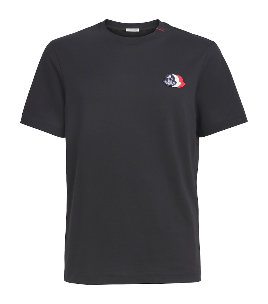 Moncler Mens Cotton Logo Patch T-Shirt Image 1