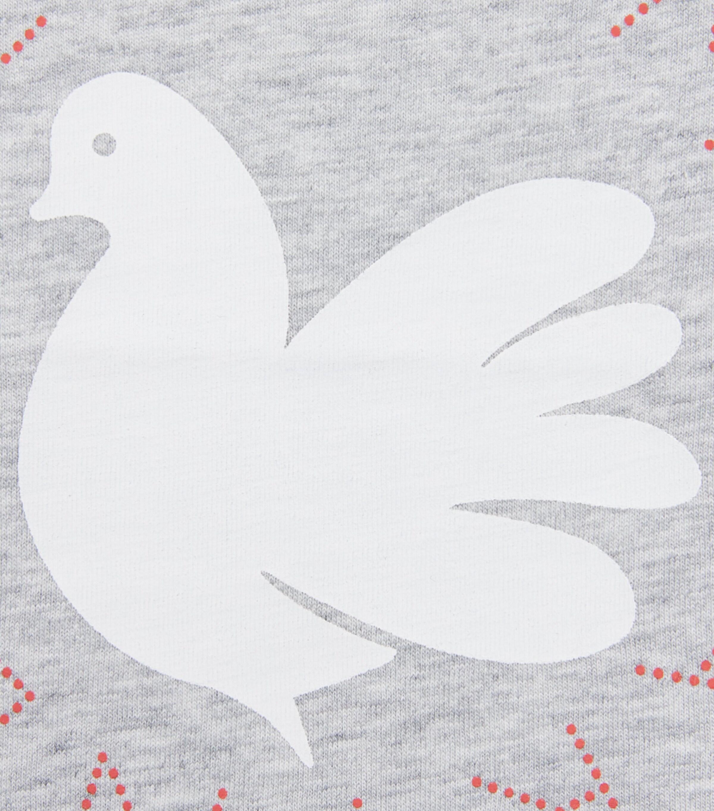 Stella McCartney Kids Cotton Dove T-Shirt (3-36 Months) Grigio Medio Mel. Image 3