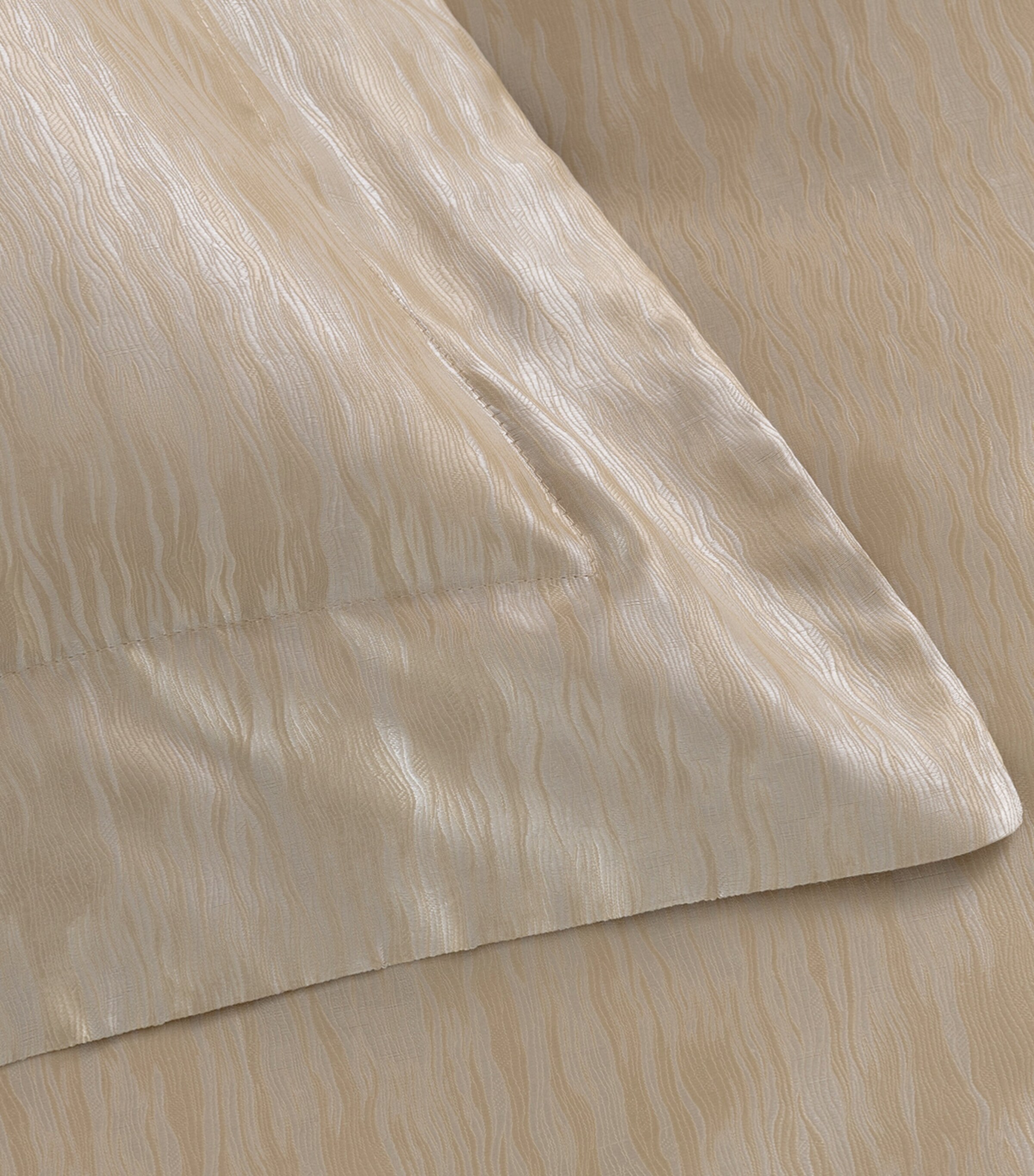 Frette Silk Luxury Sway Oxford Pillowcase (51cm x 71cm) Milk/golden B Image 4
