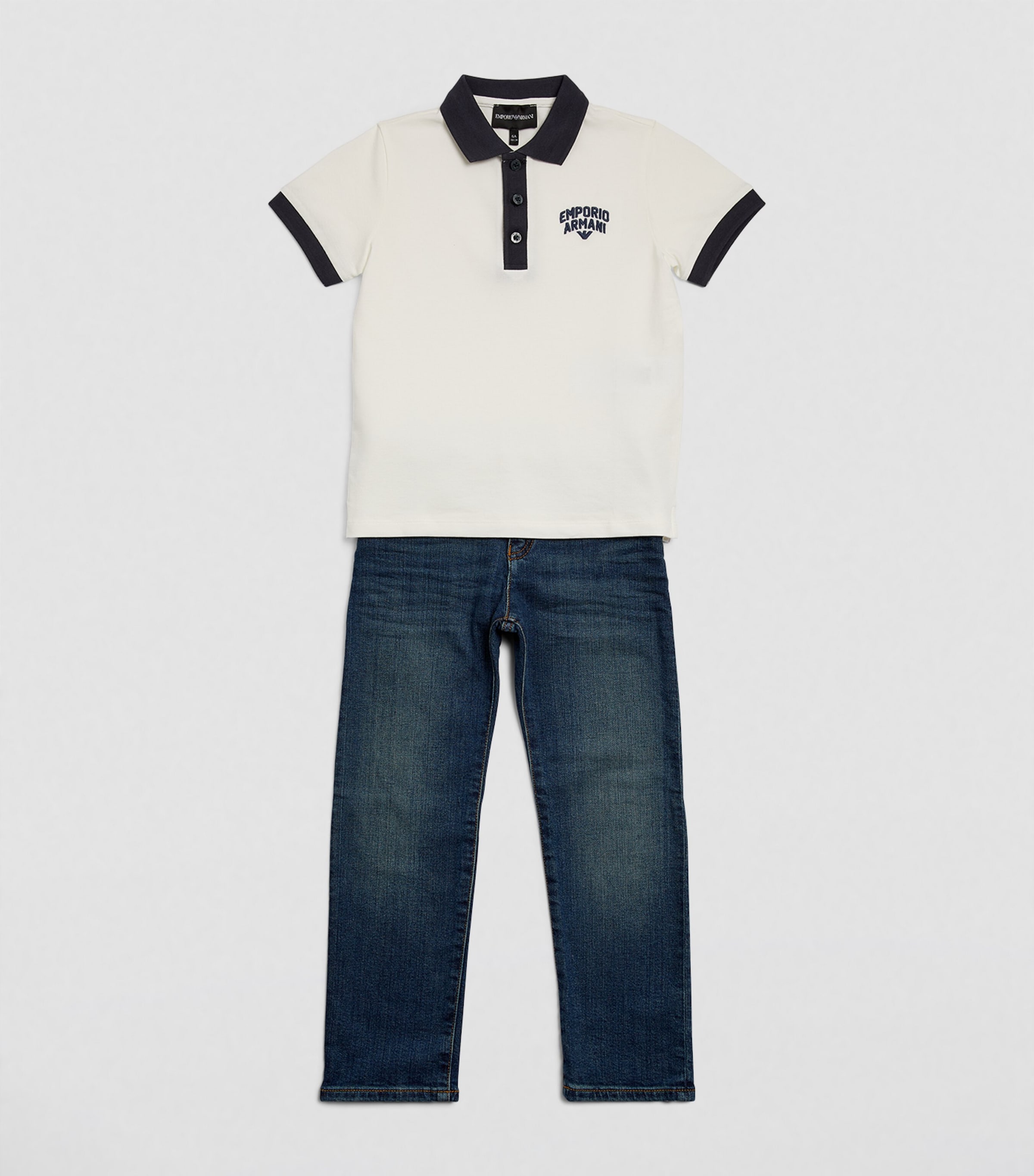 Emporio Armani Kids Denim Jeans (4-16 Years) Denim Blu Image 2