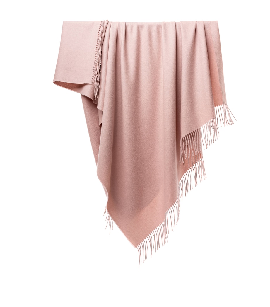 Alpaca Wool Throw (130cm x 180cm) POWDER PINK Image 1