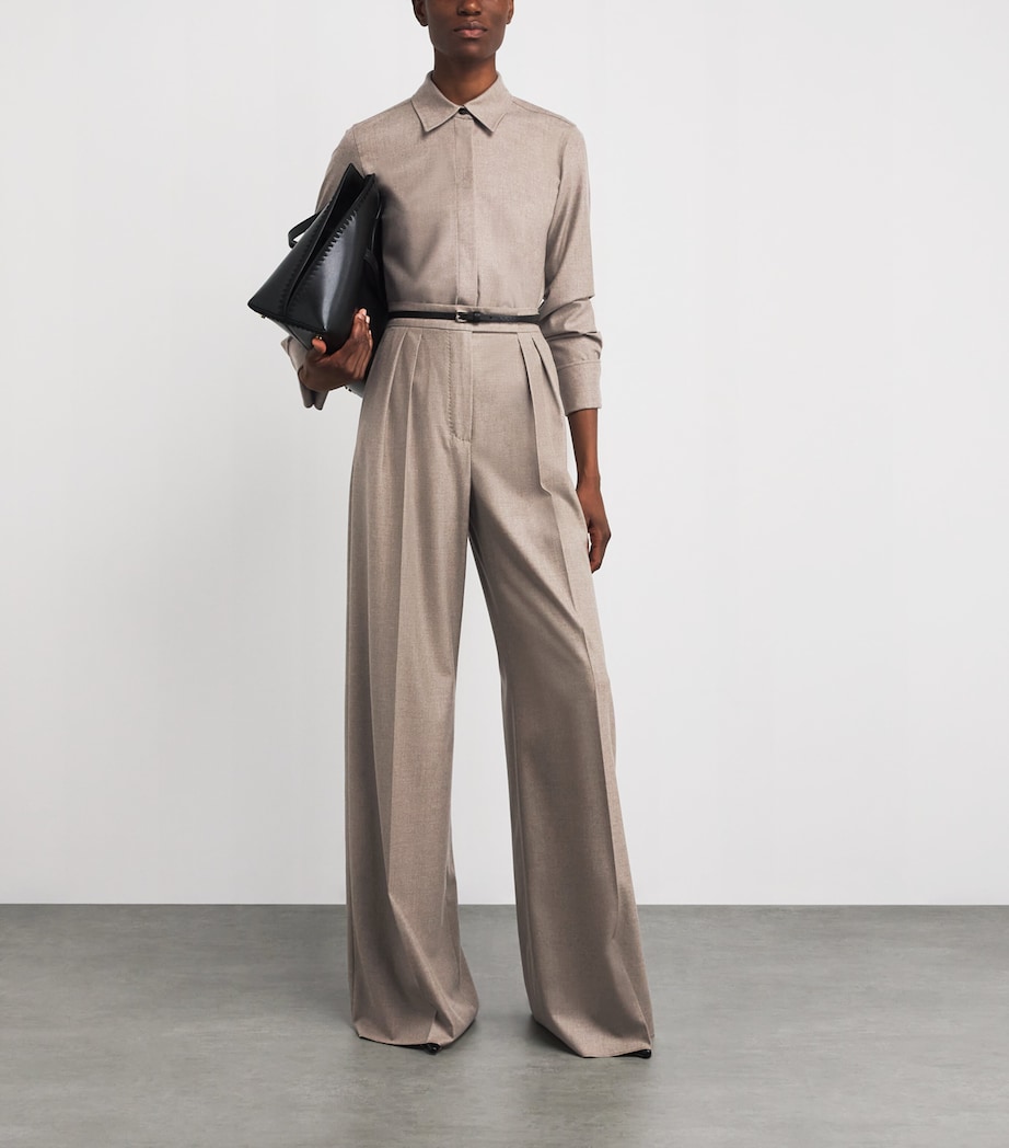 Stretch-Cashmere Foulé Shirt TURTLEDOVE Image 2