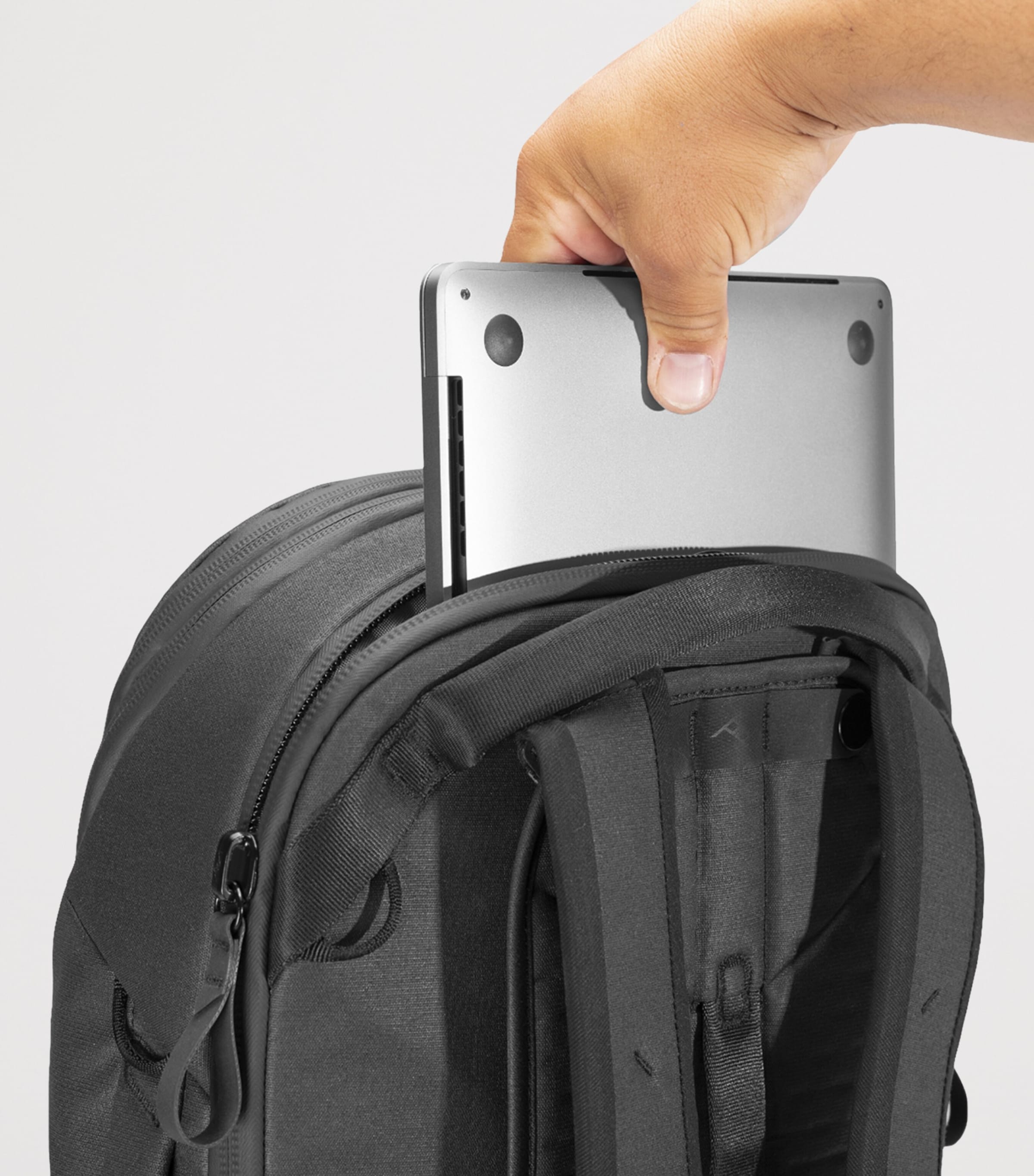 Canvas Expandable 30-Litre Travel Backpack BLACK Image 8