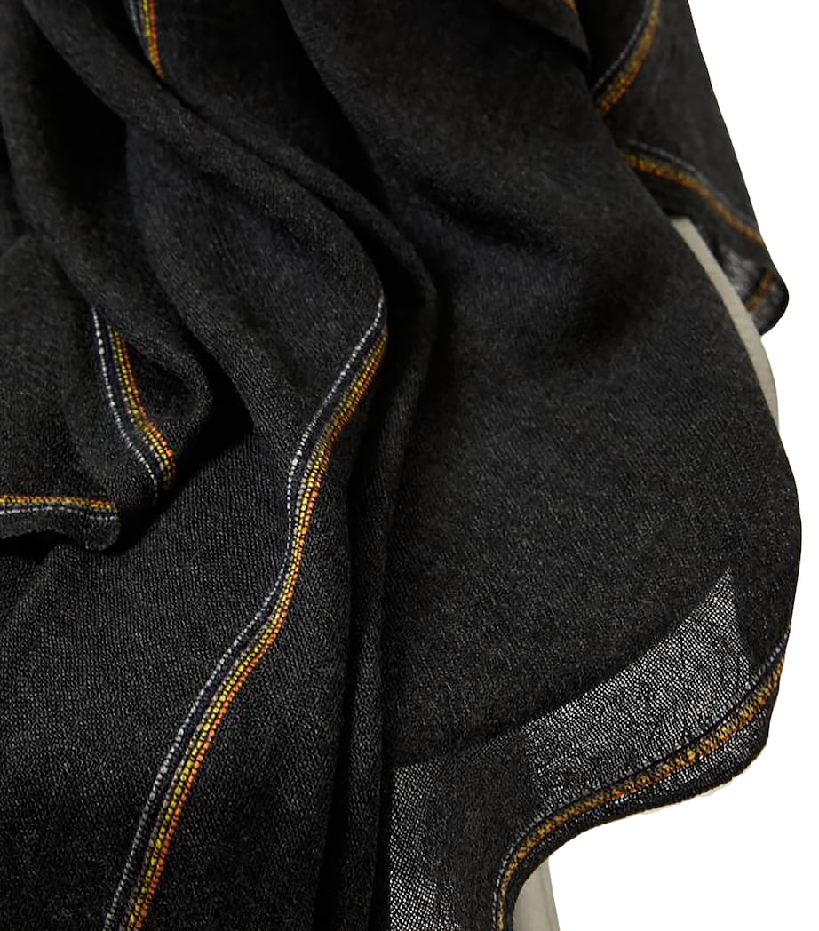 Oyuna Cashmere Komo Throw (200cm x 145cm) Charcoal Image 3