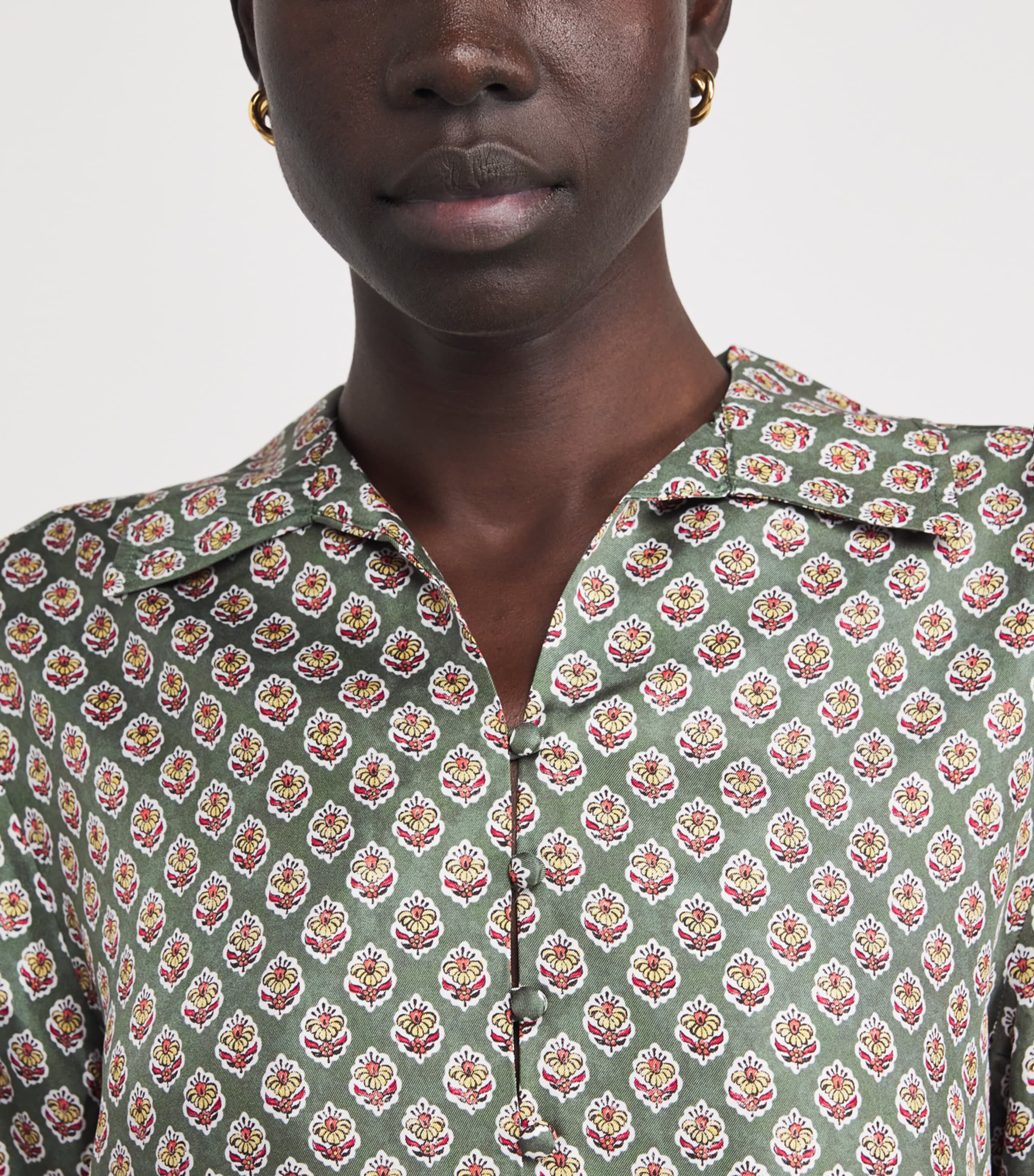 Silk Floral Shirt 2014 WD BLK SPK FLWR Image 6