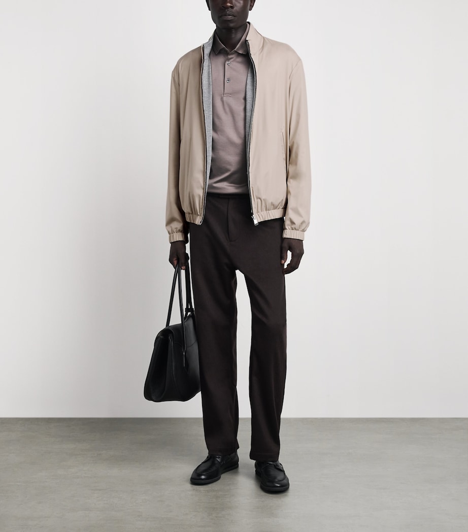 Canali Mens Reversible Hybrid Jacket Grey Image 2