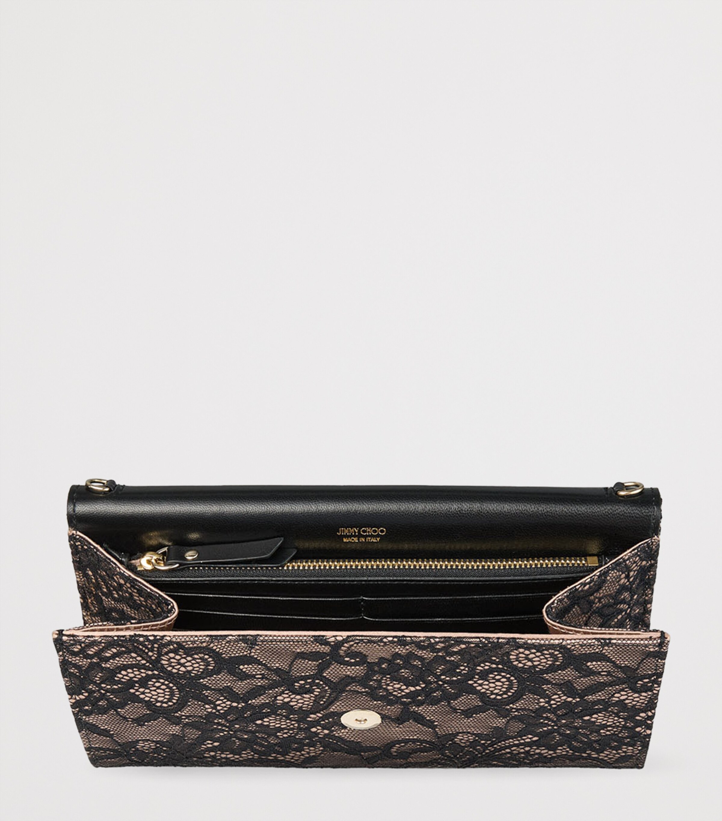 Lace Emmie Clutch Bag BLACK/BALLET PINK/LI Image 6