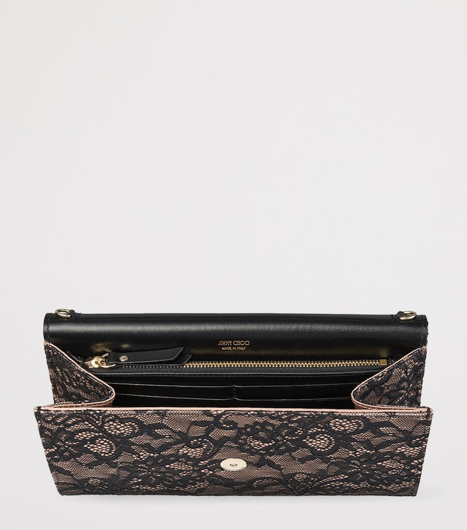 Lace Emmie Clutch Bag BLACK/BALLET PINK/LI Image 5