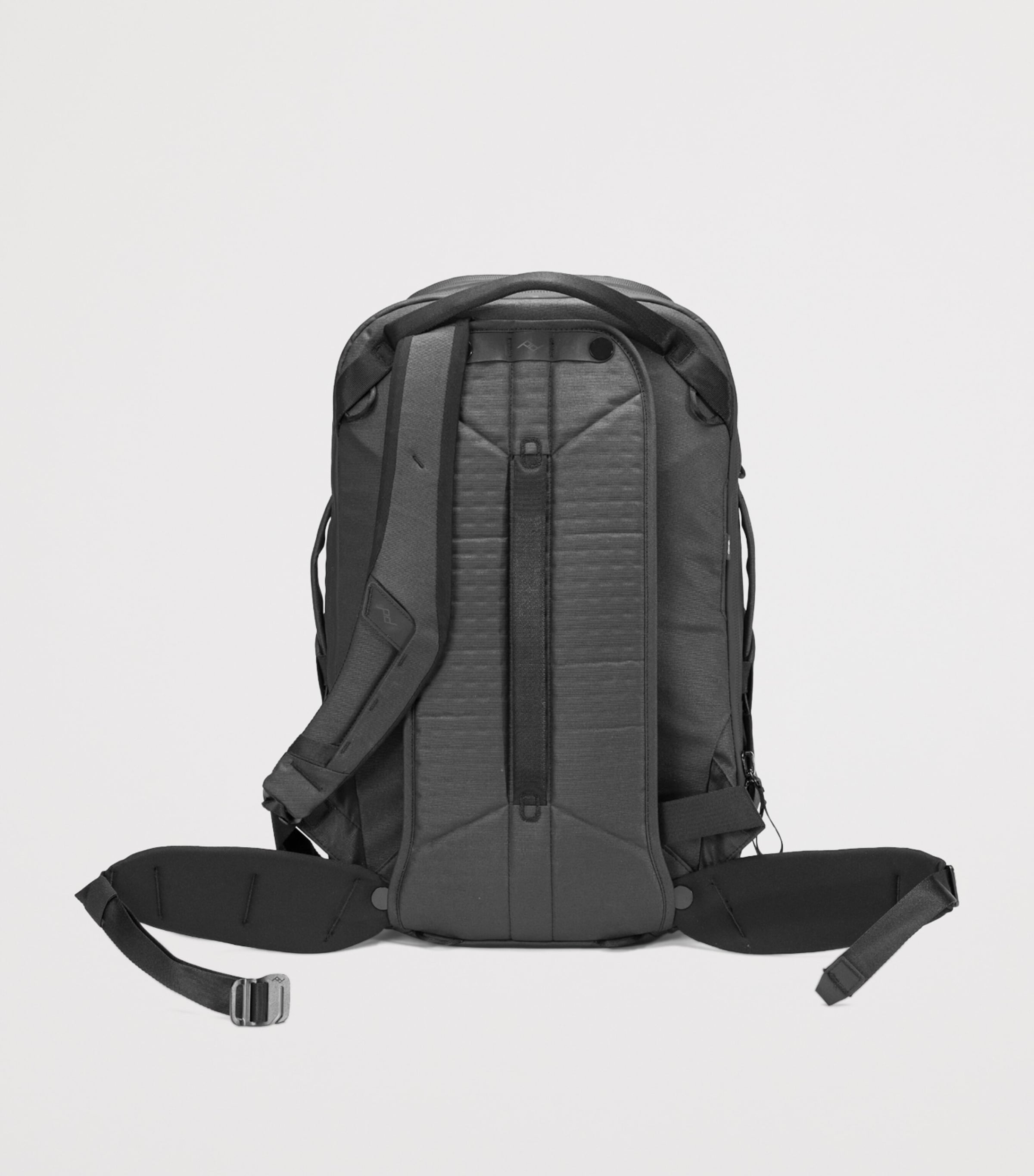 Canvas Expandable 30-Litre Travel Backpack BLACK Image 6