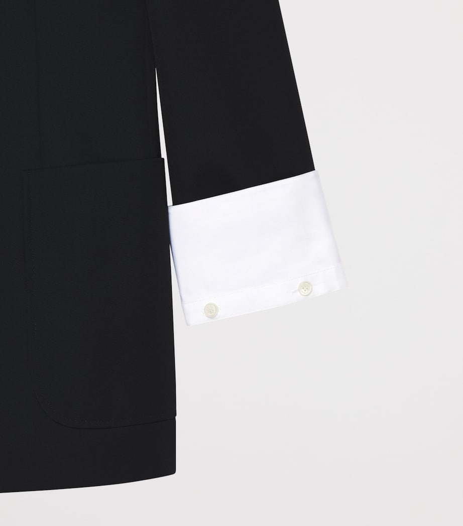 Givenchy Mens Wool Double-Breasted Blazer Image 4