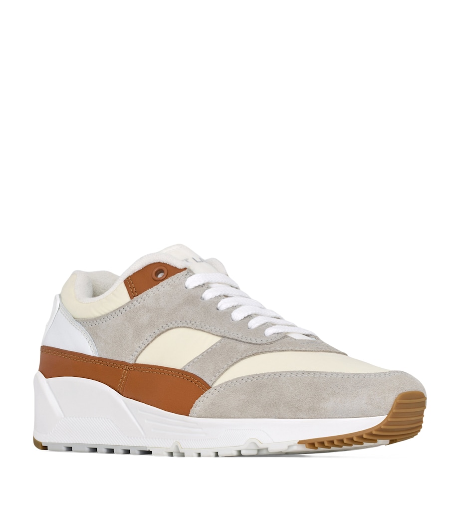 Suede-Trim Bump Sneakers 9098 Image 4