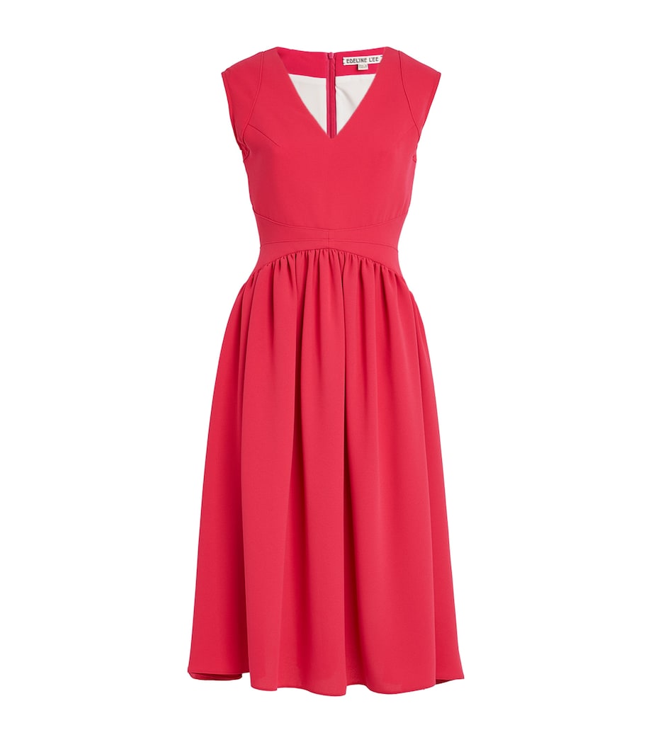 Edeline Lee Womens Roman Midi Dress Fus Image 1