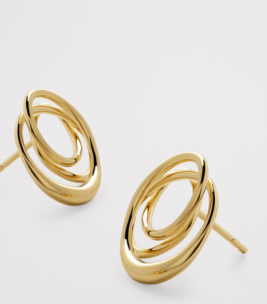 Monica Vinader Gold Vermeil Nura Earrings Gold Vermeil Image 2