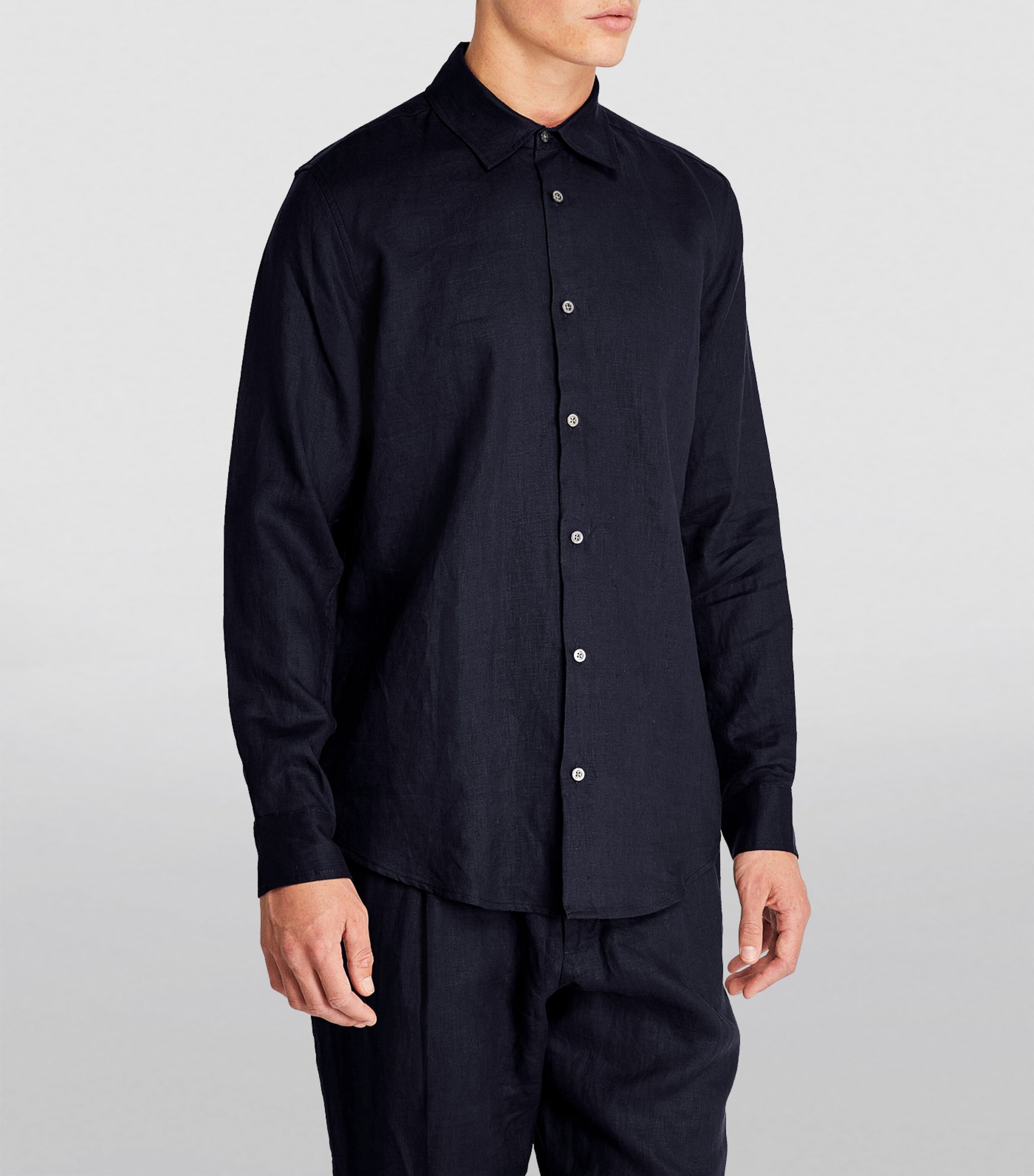 Linen Shirt NAVY- 12 Image 3