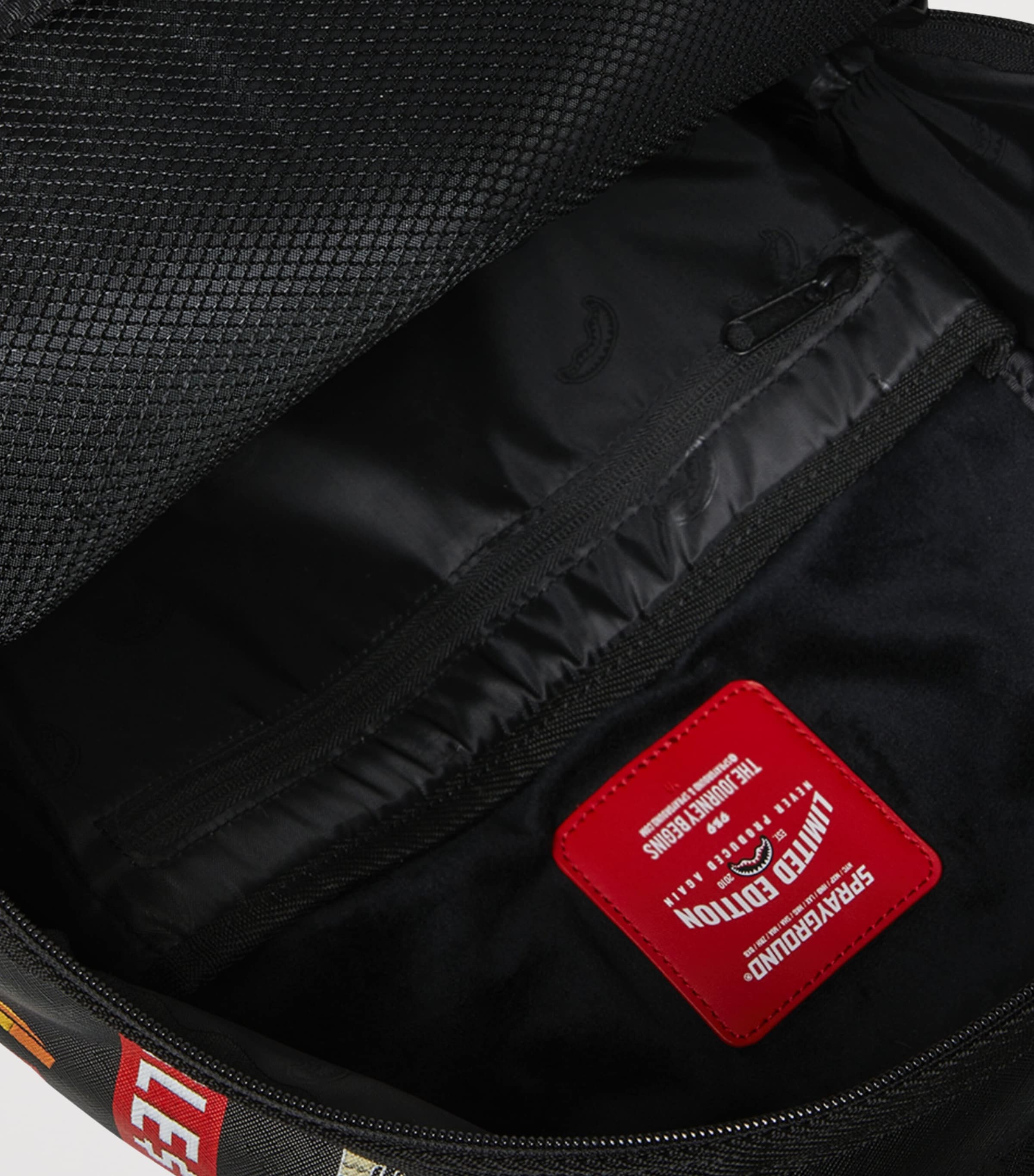 Embossed Patch Backpack BLACK Image 8