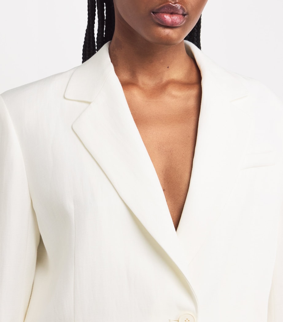 Single-Breasted Blazer ECRU Image 6