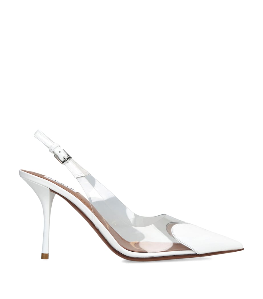 Alaïa Coeur Slingback Pumps 90 White Image 1