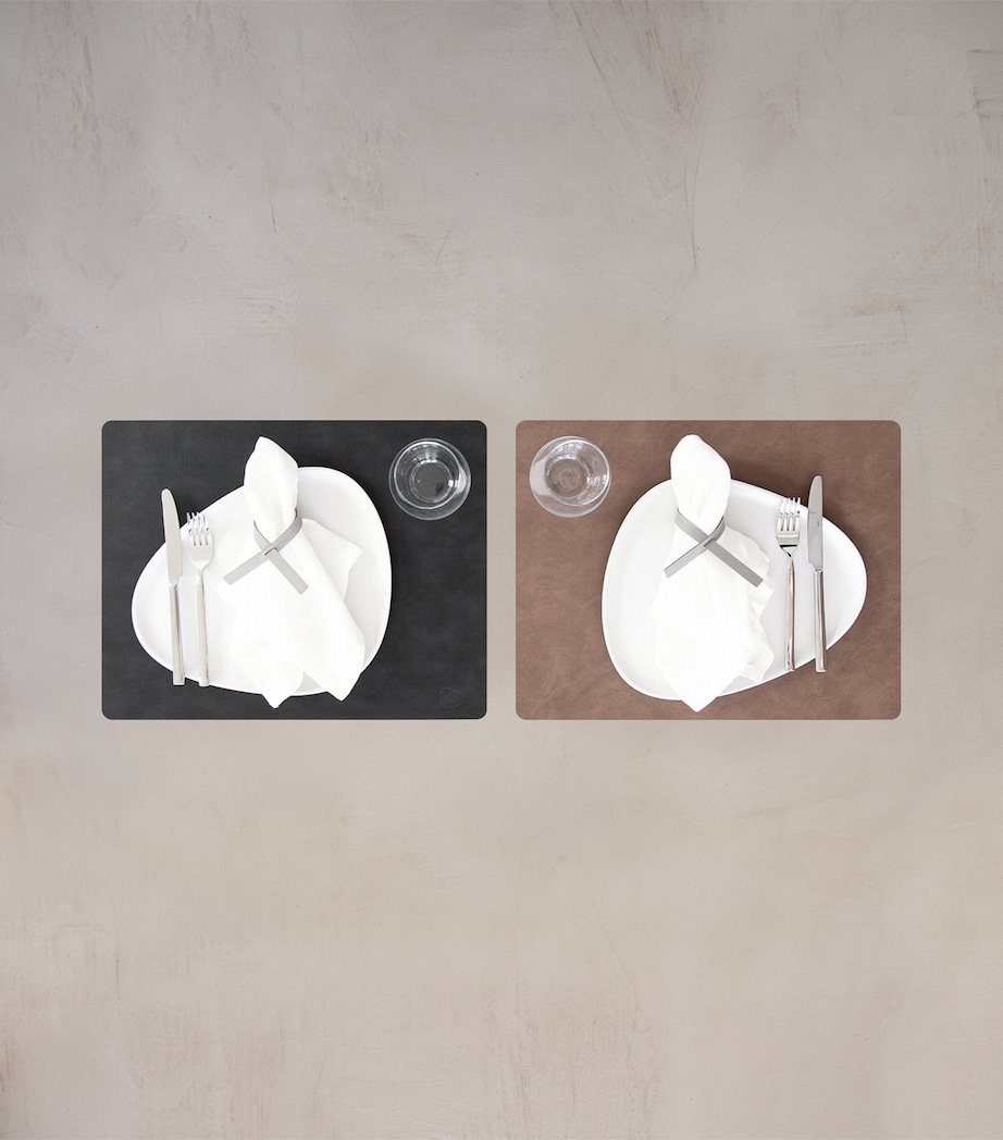 Curve Placemats (Set of 4) BLACK/BROWN Image 2