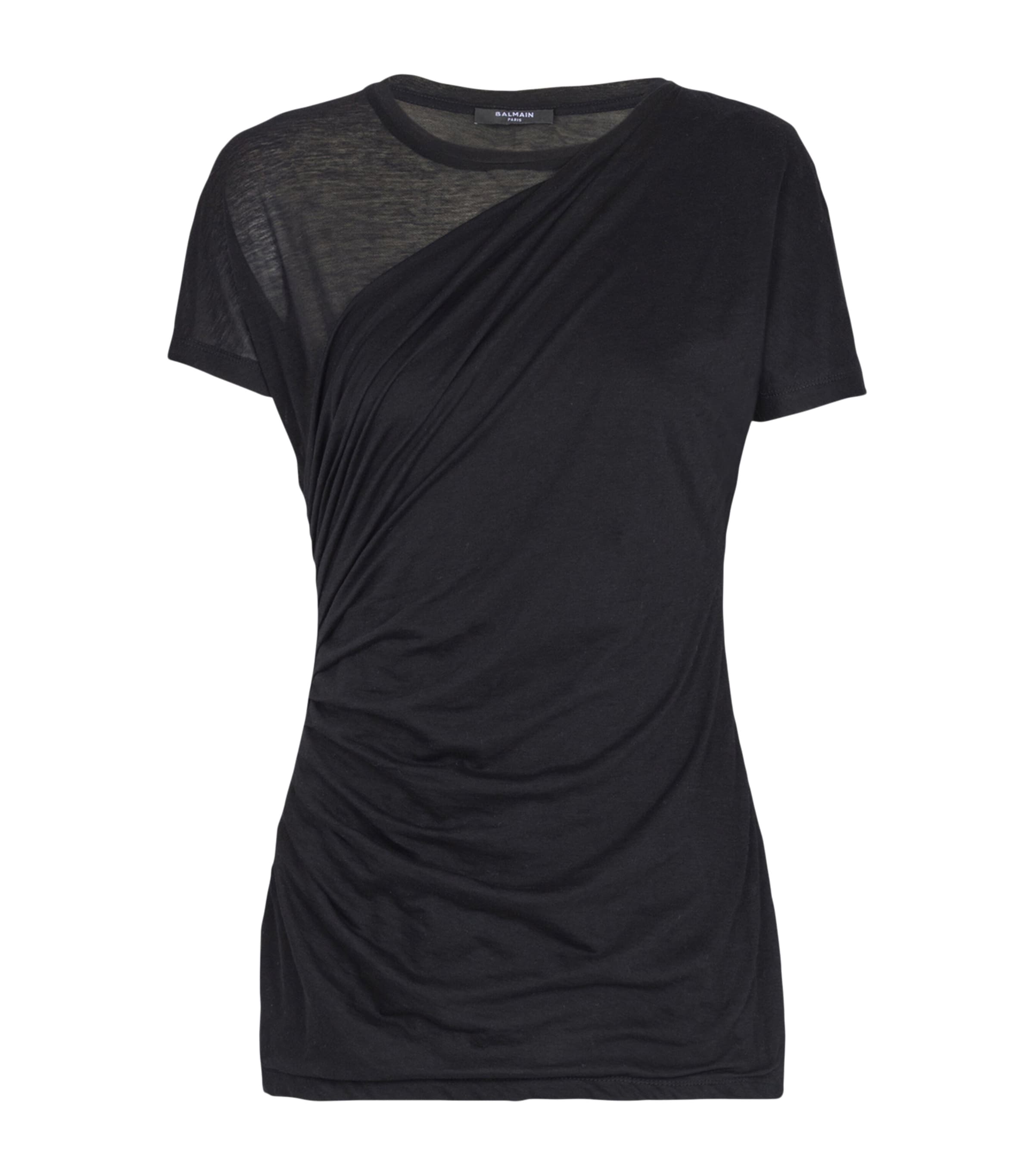 Balmain Crew-neck T-shirt In Black