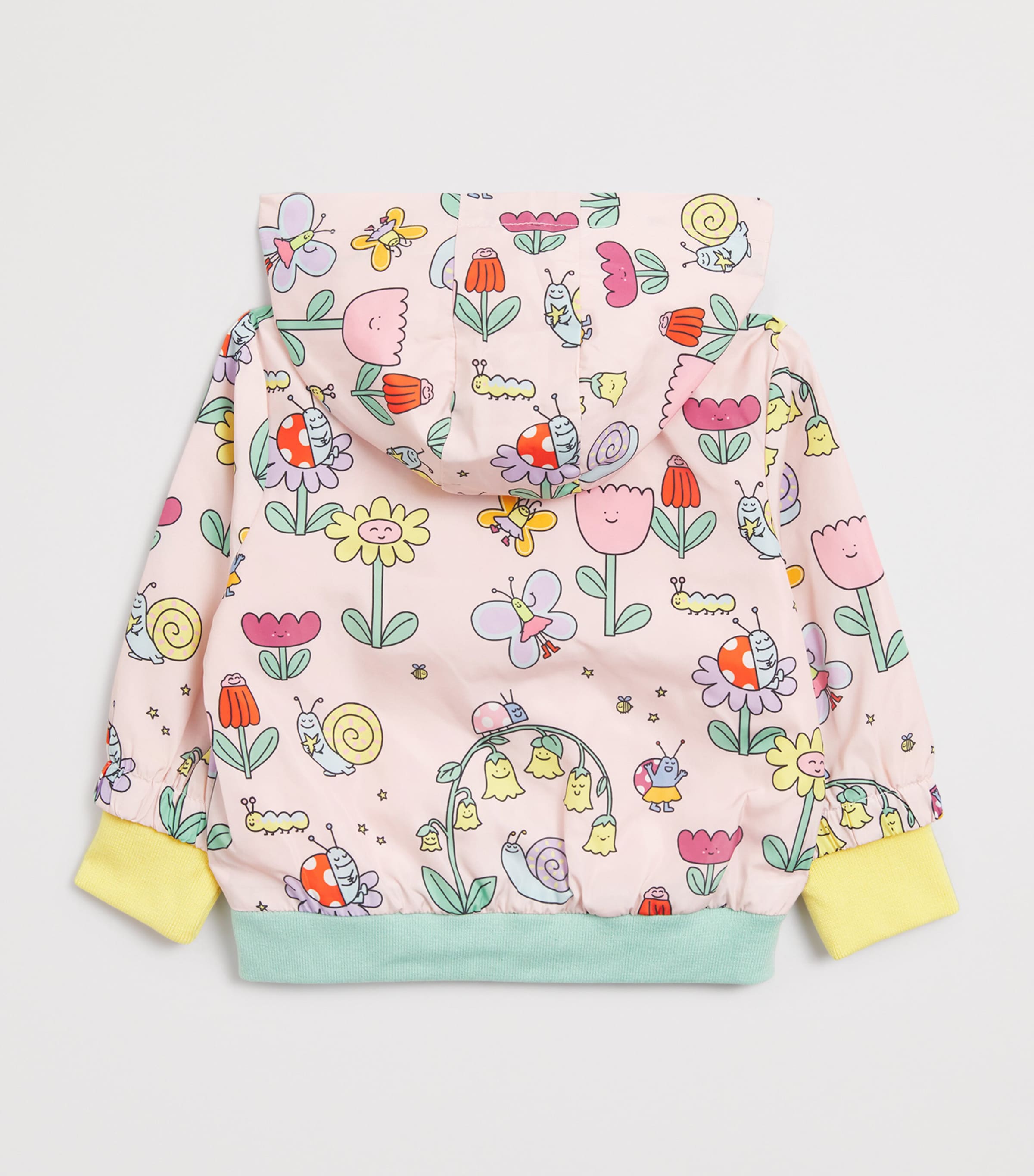 Floral Print Raincoat (6 Months-3 Years) 51RMCROSA/MULTICOLOR Image 2